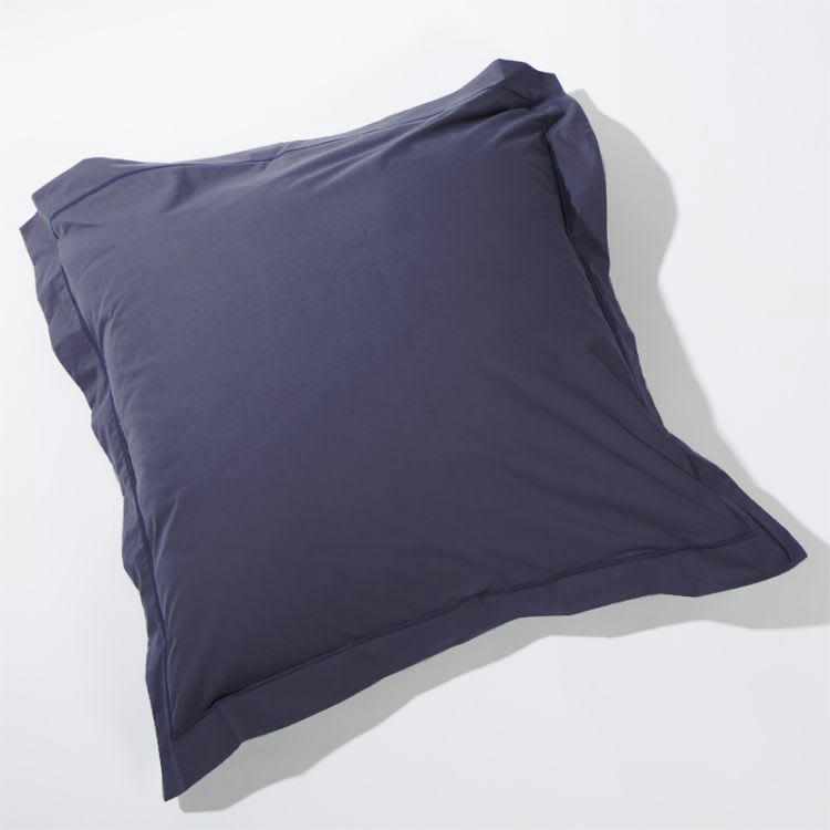 PERCALE MONTELEONE - Taie D'oreiller en Coton Bleu 50x70 cm