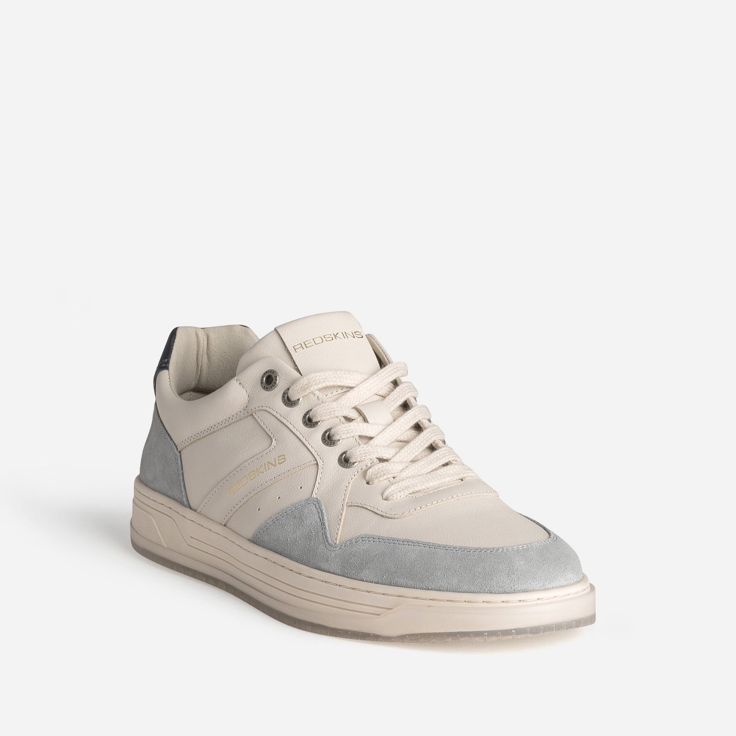 Tennis REDSKINS beige et grise cuir