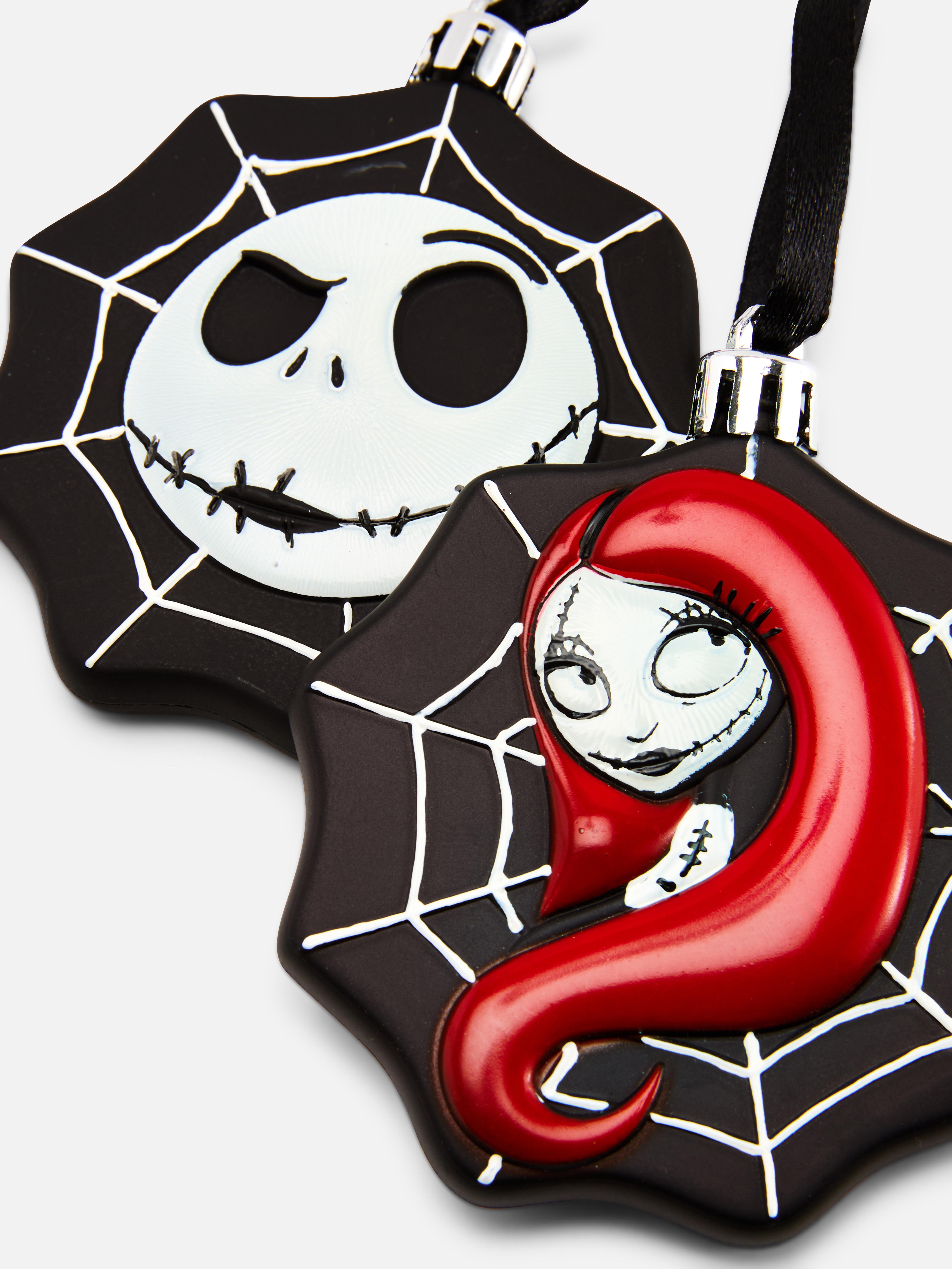 2pk The Nightmare Before Christmas Sally And Jack Ornaments