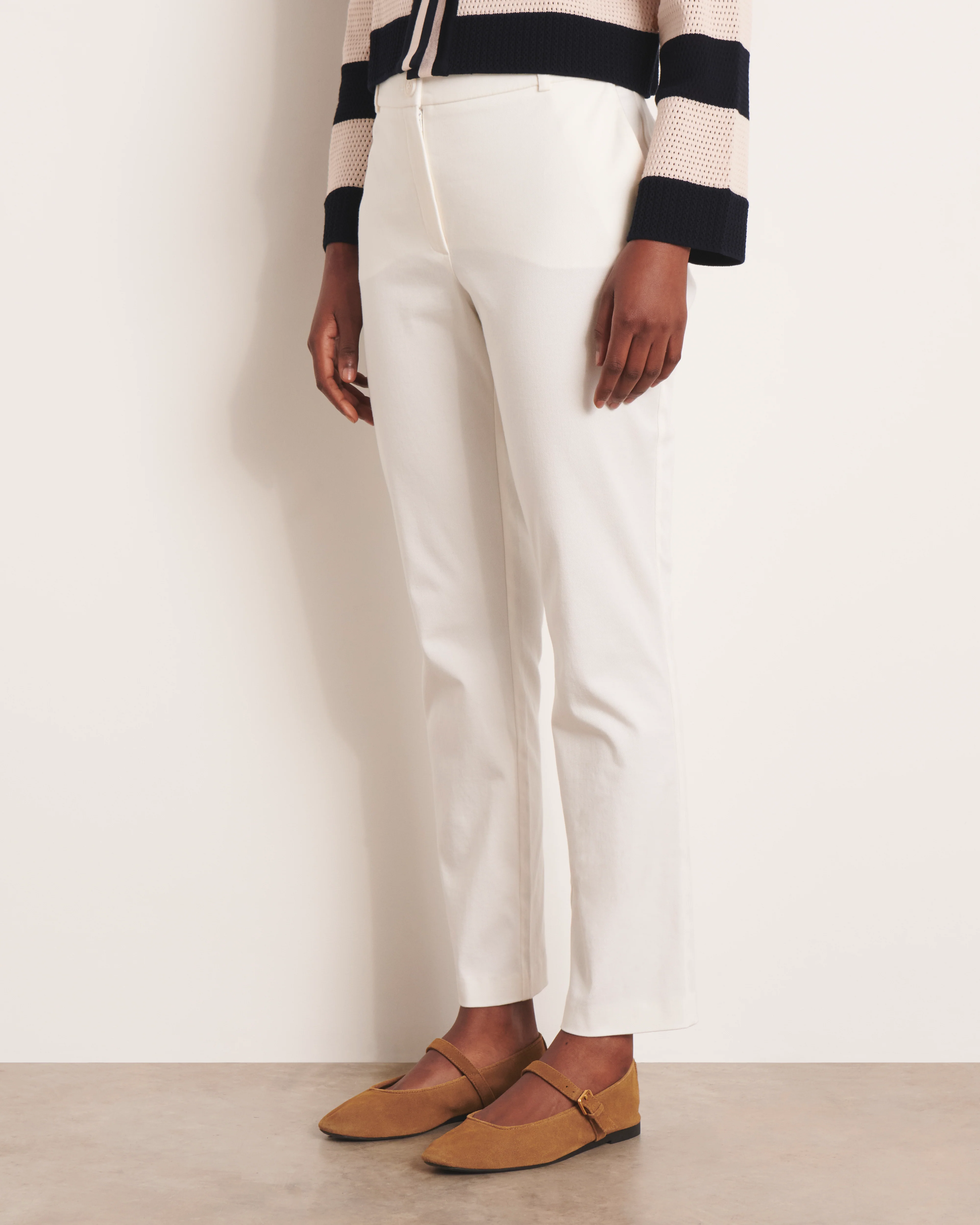 Pantalon droit blanc PICOLINEW-B/13229/001
