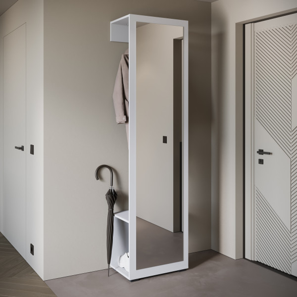 Garderoba 50 cm z lustrem do przedpokoju DORANO