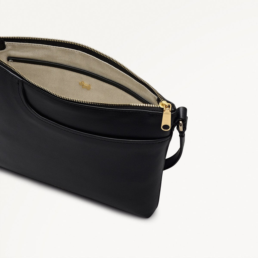 Pockets - Small Ziptop North-South Cross Body Bag