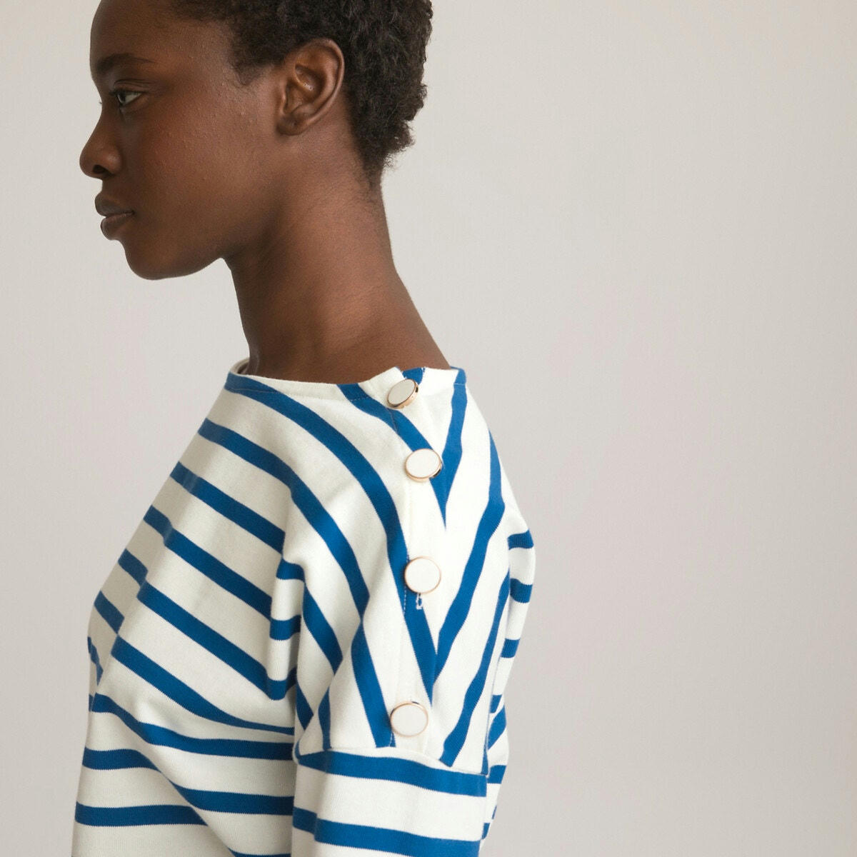 T-shirt marinière Signature, pur coton
