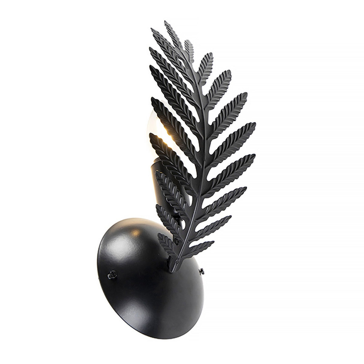 Ylumen wandlamp Palm - 1 lichts - 9.5 x 32  cm - zwart