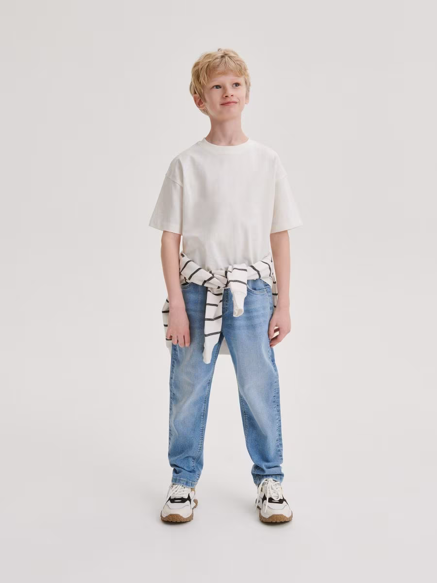 Elastic Carrot Jeans