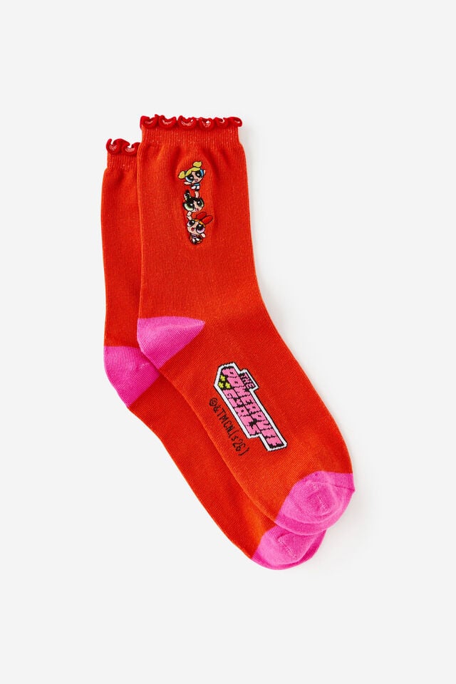 Powerpuff Girls Mid Crew Socks
