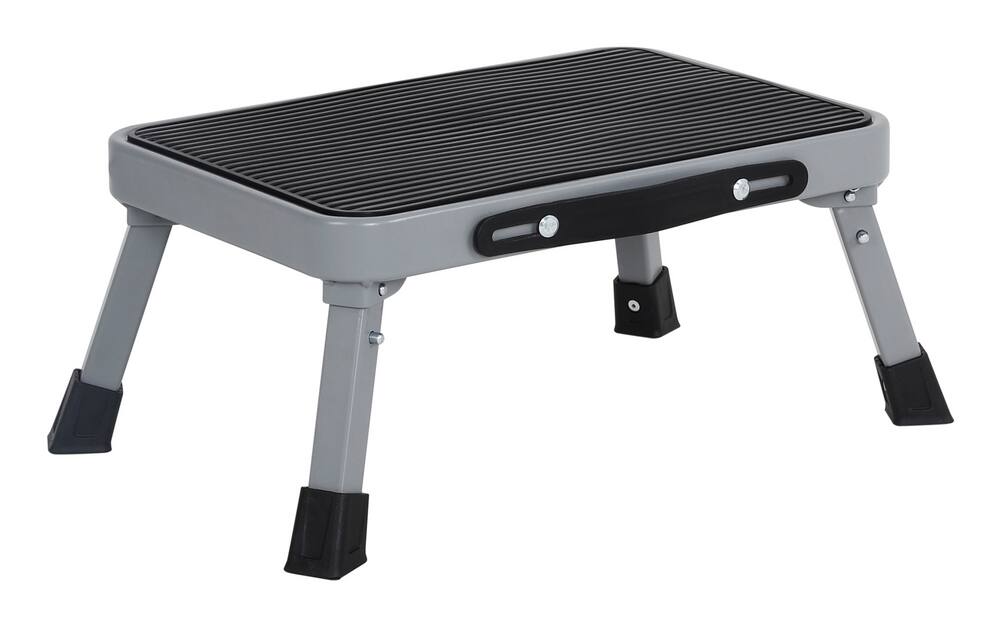 Mastercraft 1-Step Steel Folding Step Stool, 225-lb, 0.79 ft