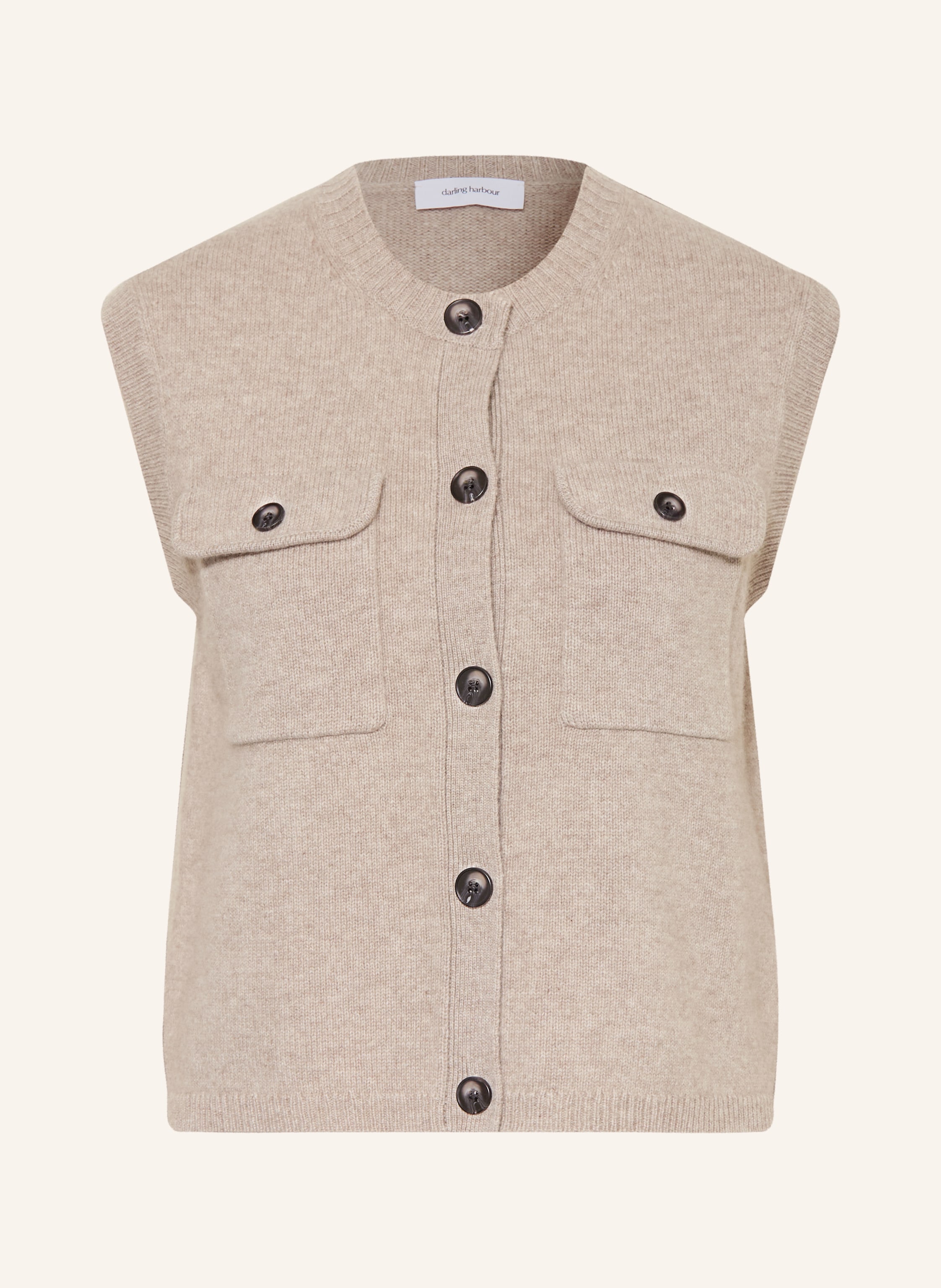 darling harbour Strickweste mit Cashmere