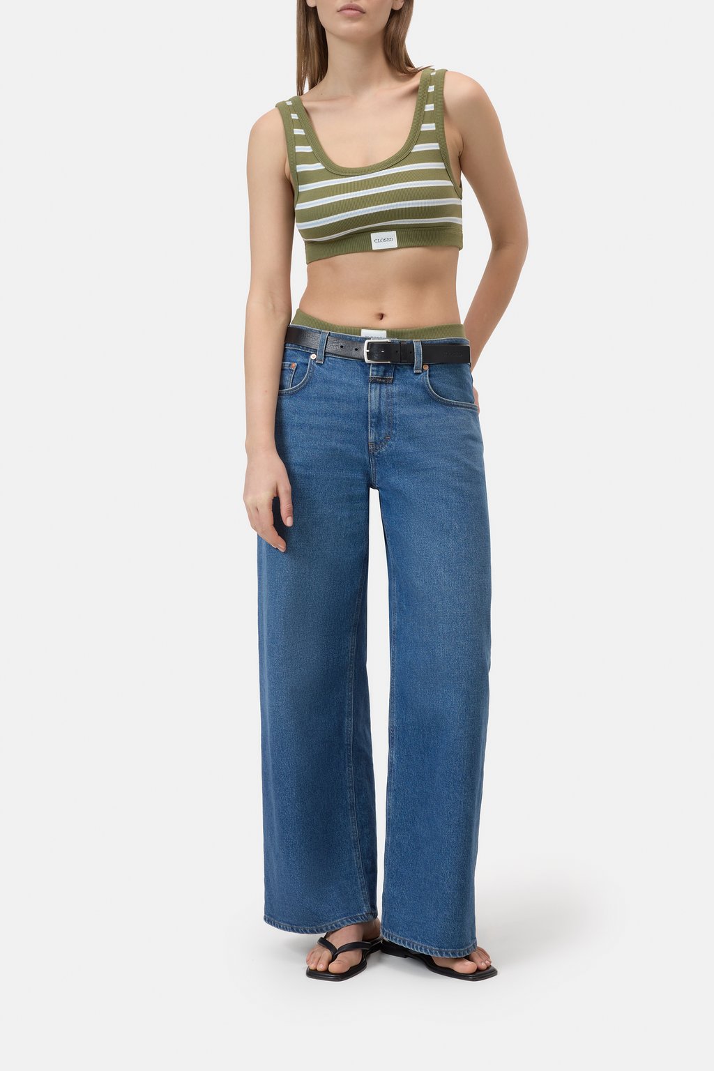 Bralette aus gerippter Baumwolle