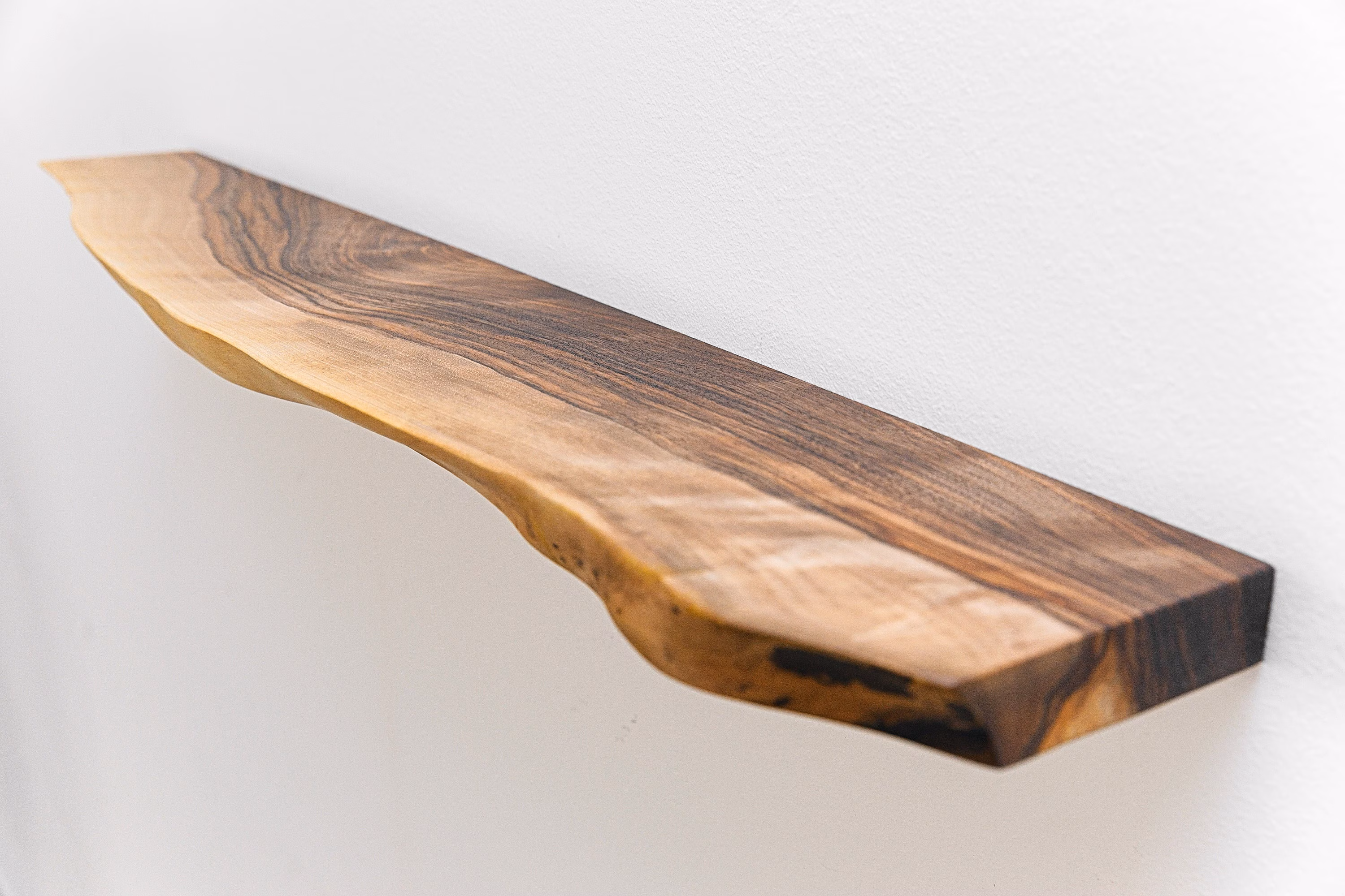 Live Edge Walnut Floating Shelves, Reclaimed Industrial Wooden Floating Shelves, Farmhouse Heavy Duty Floating Shelves, Bathroom Shelf