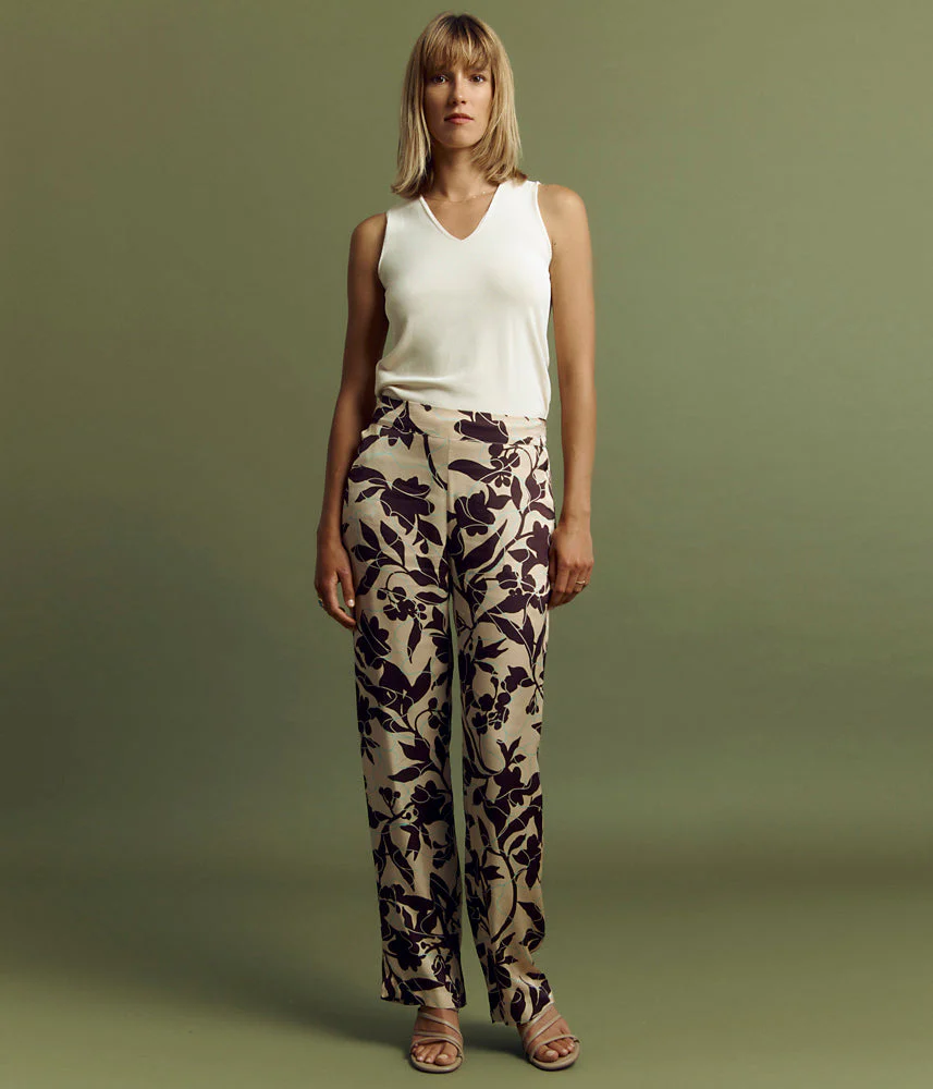 Pantalon imprimé en viscose PARTITION/85085/541