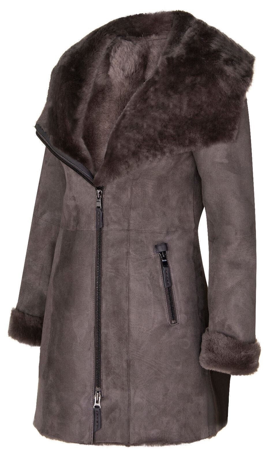Infinity Leather Merino Sheepskin Hooded Coat-Ryde