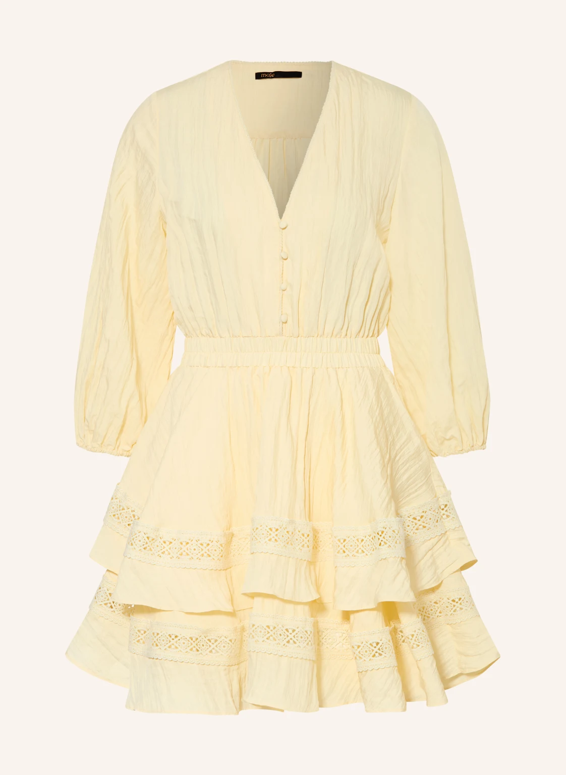 maje Kleid mit 3/4-Arm und Spitze