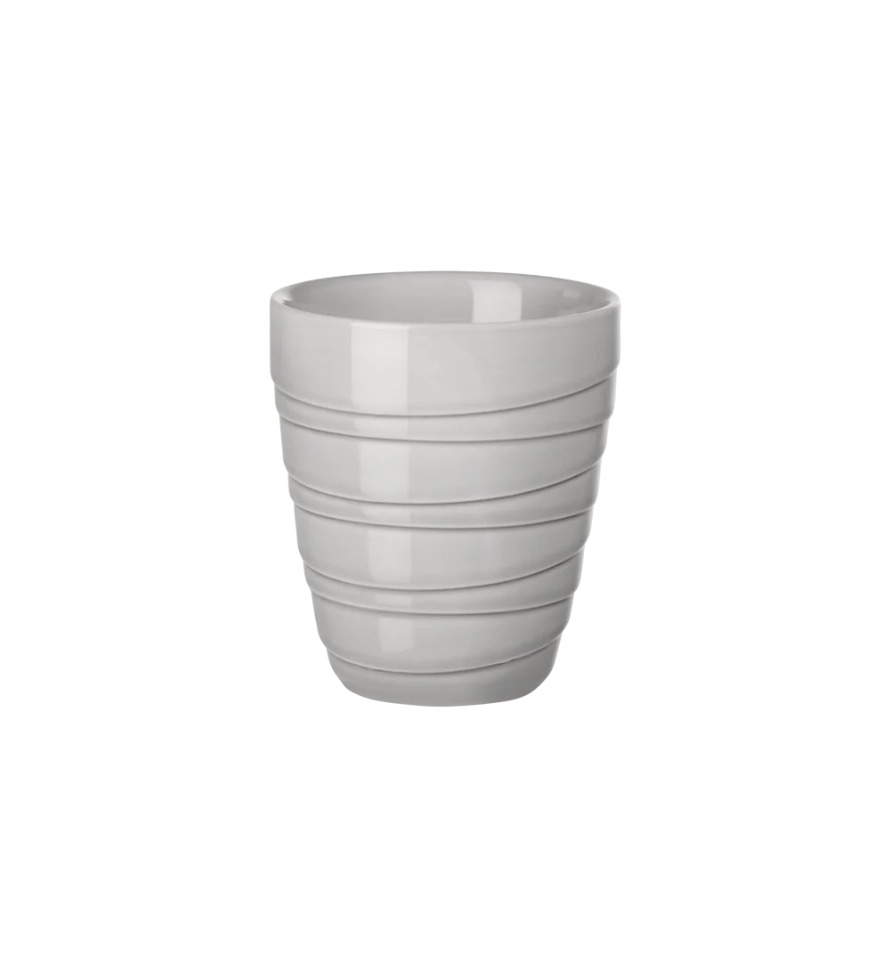 thermobecher twisted, grau
