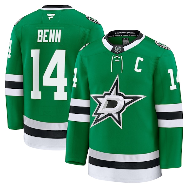 Jamie Benn Dallas Stars  Home Premium Jersey - Kelly Green/Black