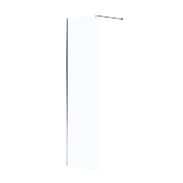 Paroi de douche à l'italienne H.195 x l.50 cm, ép. 5 mm, profilé chrome, Galedo Essentiel
