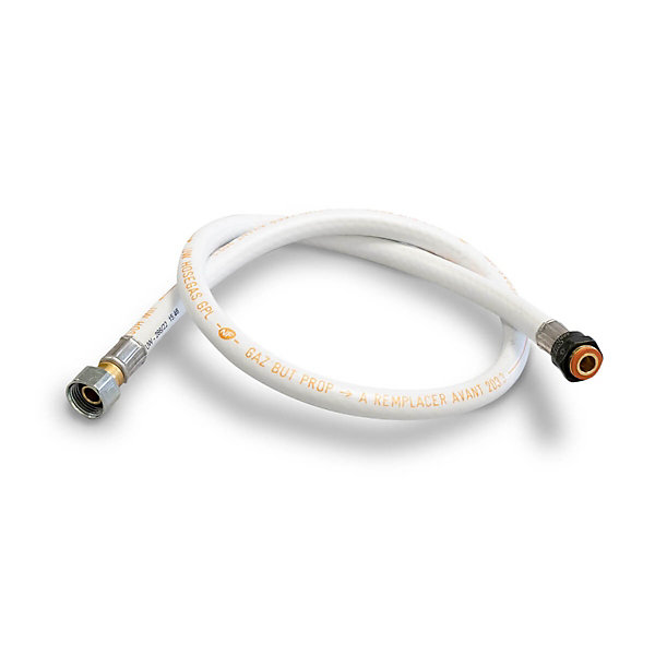 Pack Tuyau gaz souple 1.50 m   Détendeur Propane à clipser Quick-On Valve 20mm ANTARGAZ PRIMAGAZ TOTALGAZ FINAGAZ
