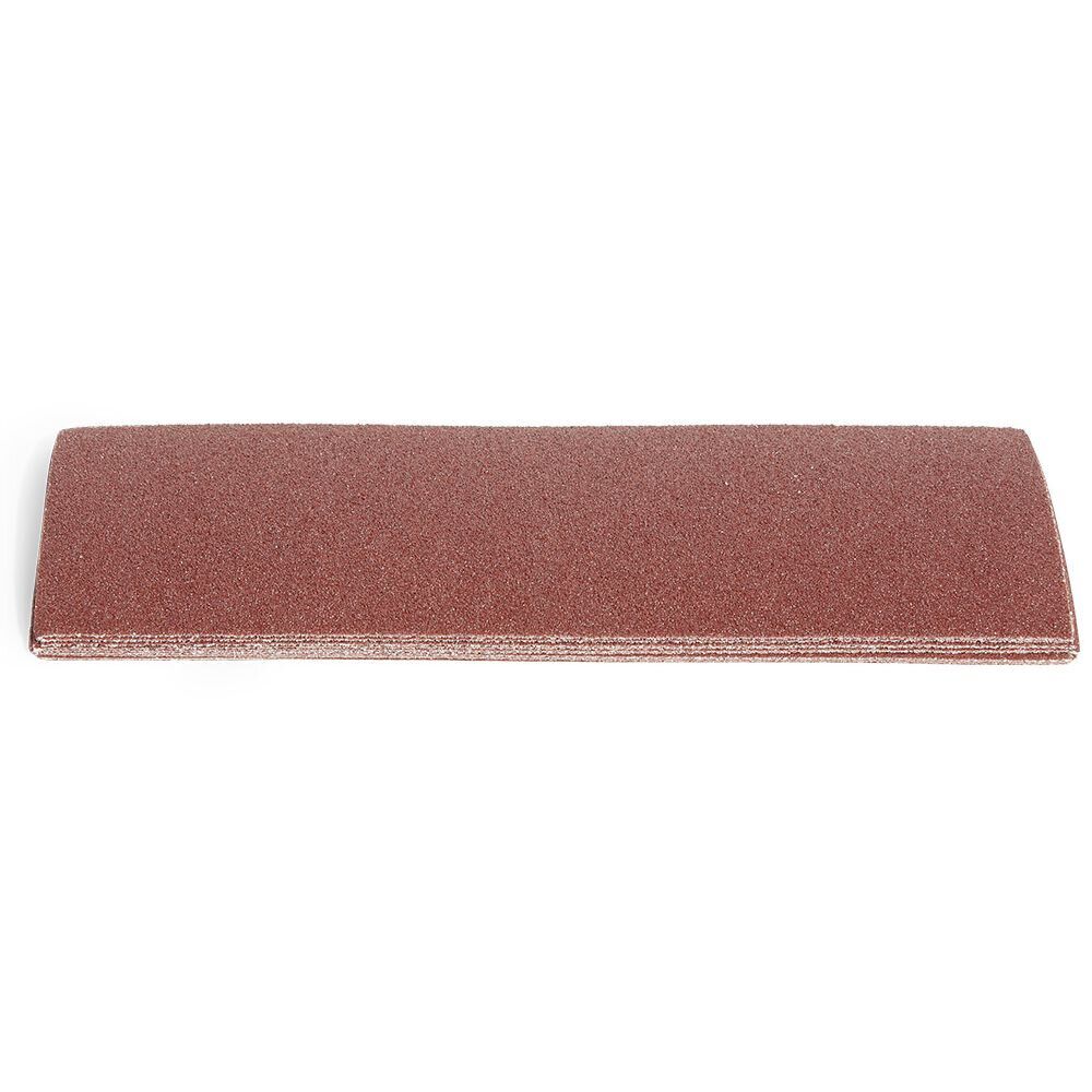 12 patins abrasifs en Corindon pour ponceuses vibrantes - 93 x 230 mm