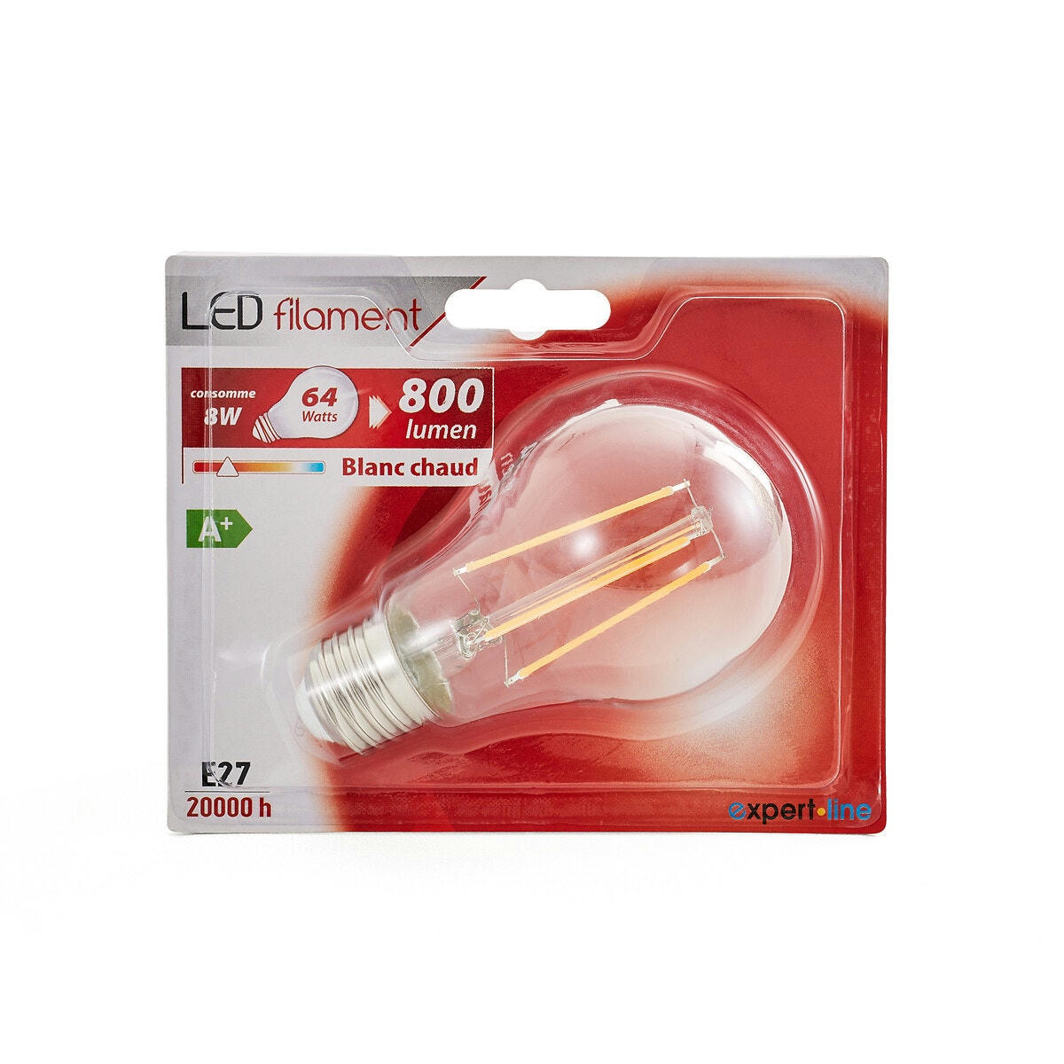 Ampoule globe transparente Ø6 cm, Baulind