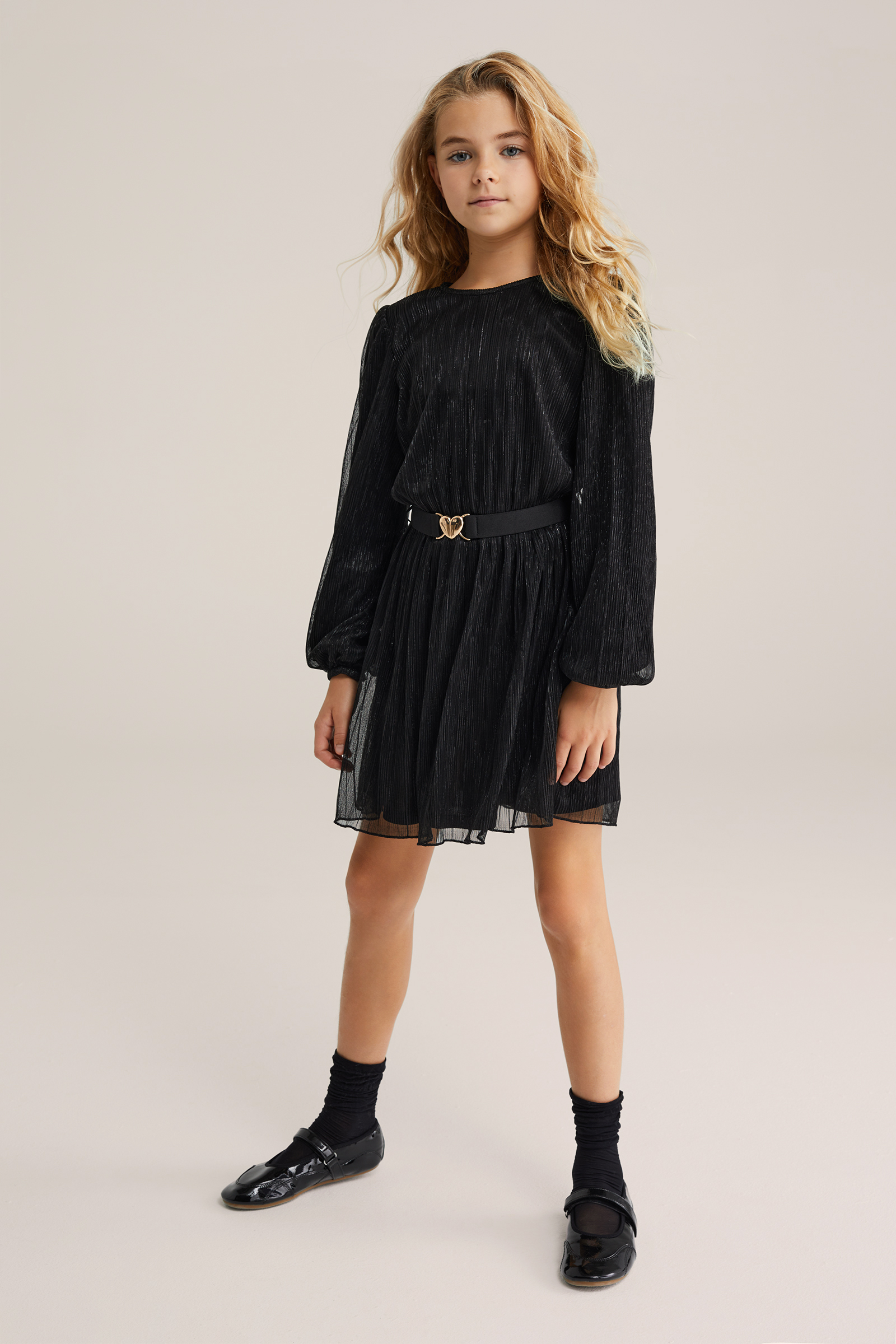 Meisjes jurk met glittergaren