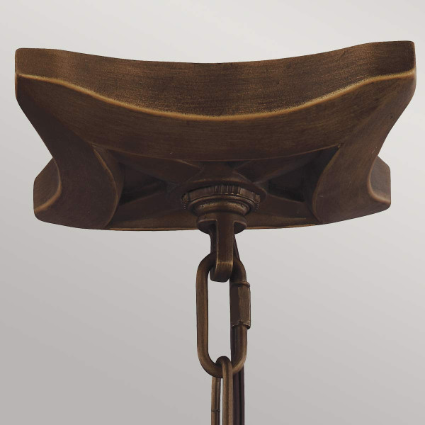 Lampa wisząca postarzany mosiądz Yarmouth 3xE14x60W Feiss
