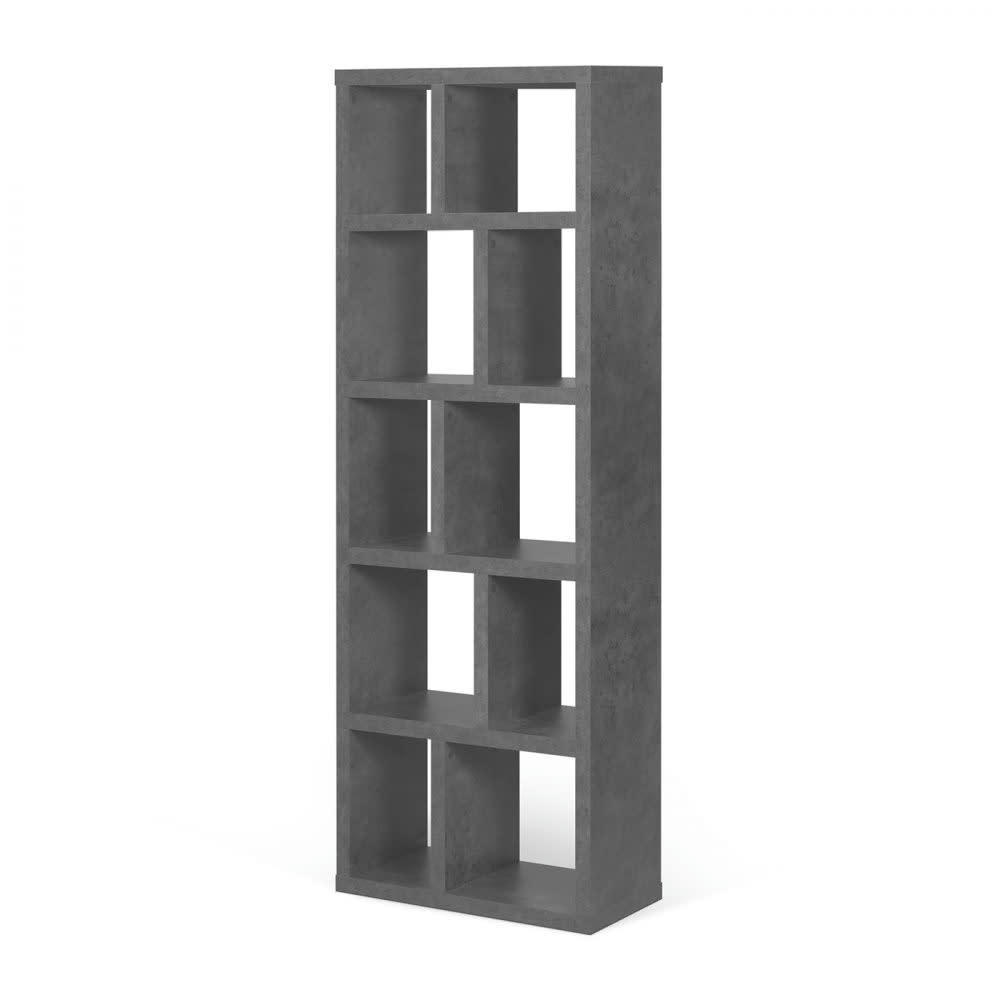 BERLIN - Bibliothèque effet bois béton