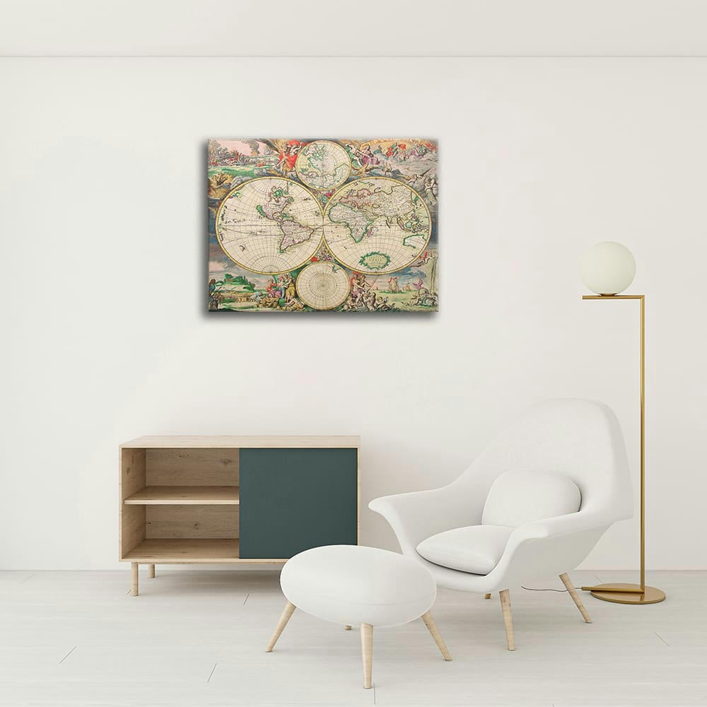 - Tableau - Cartographie ancienne Carte No. 69 40x50cm