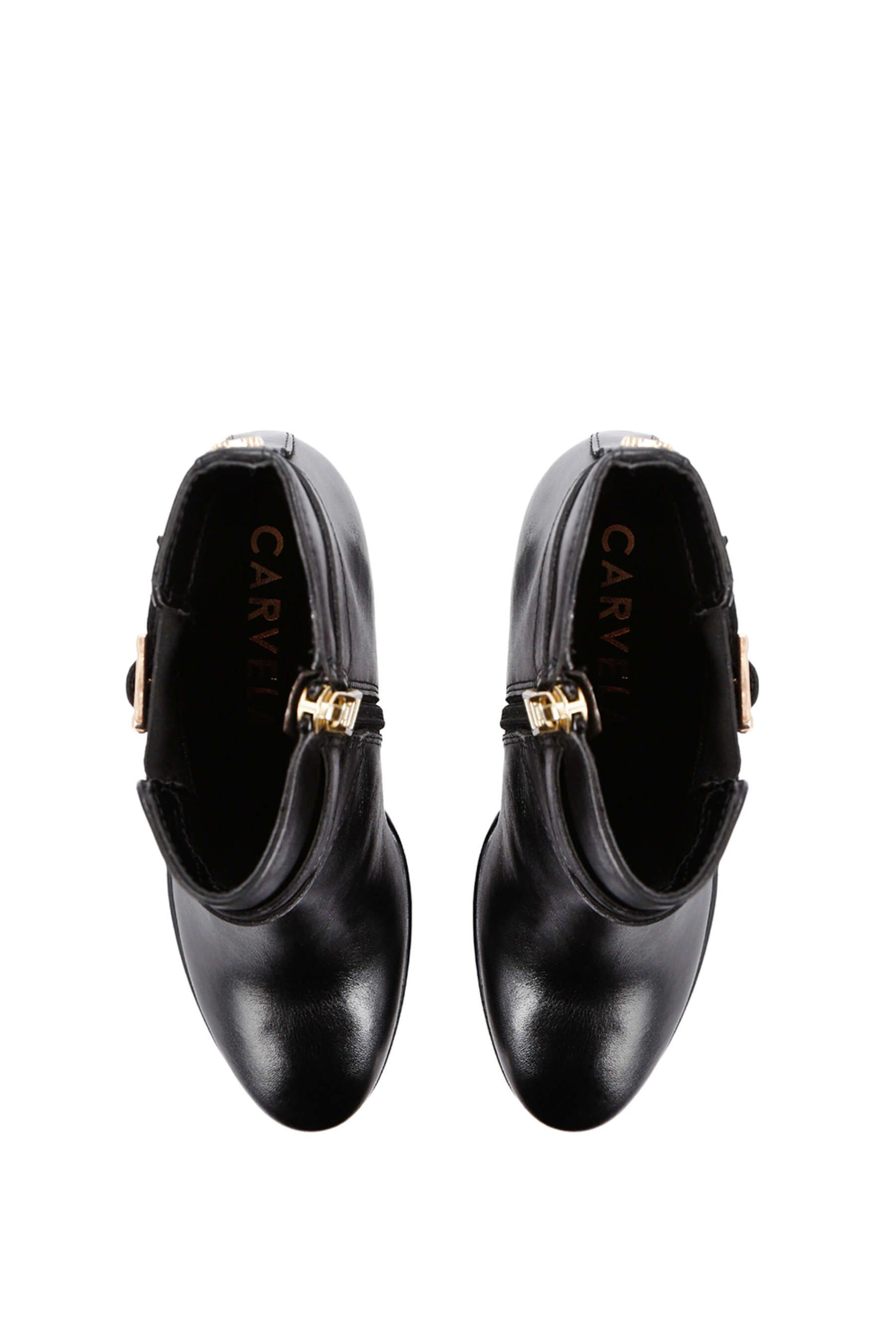 Carvela Silver 2' Leather Boots