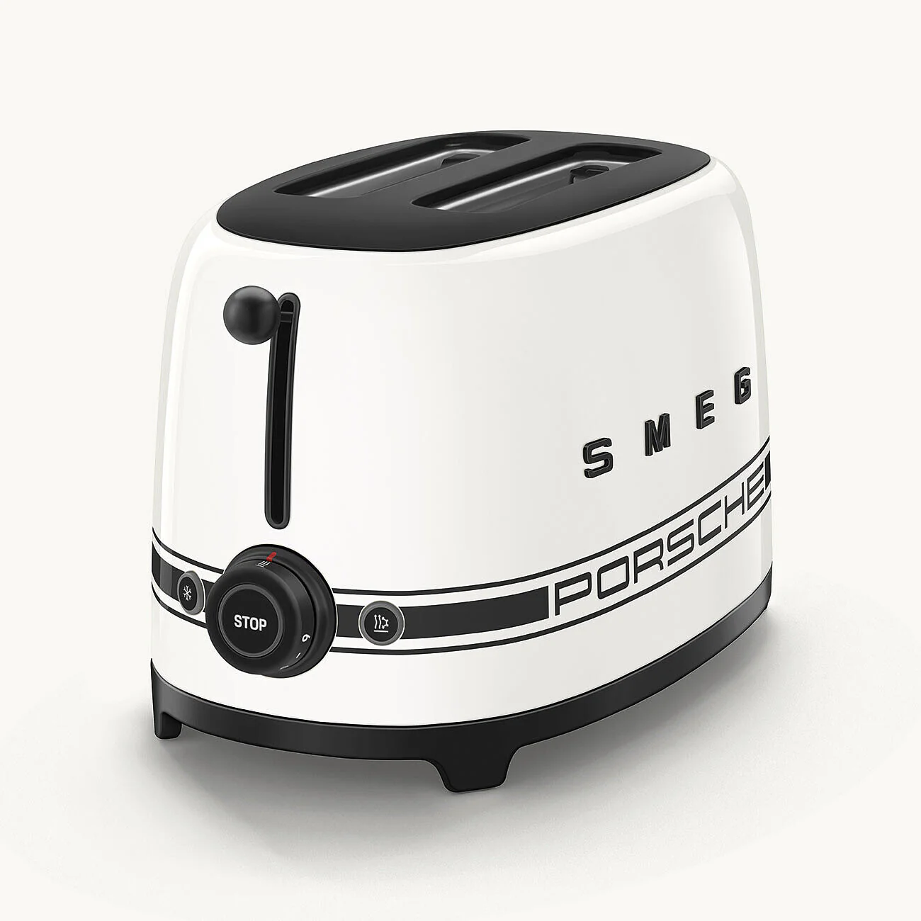 Two Slice Toaster in Porsche Carrara White