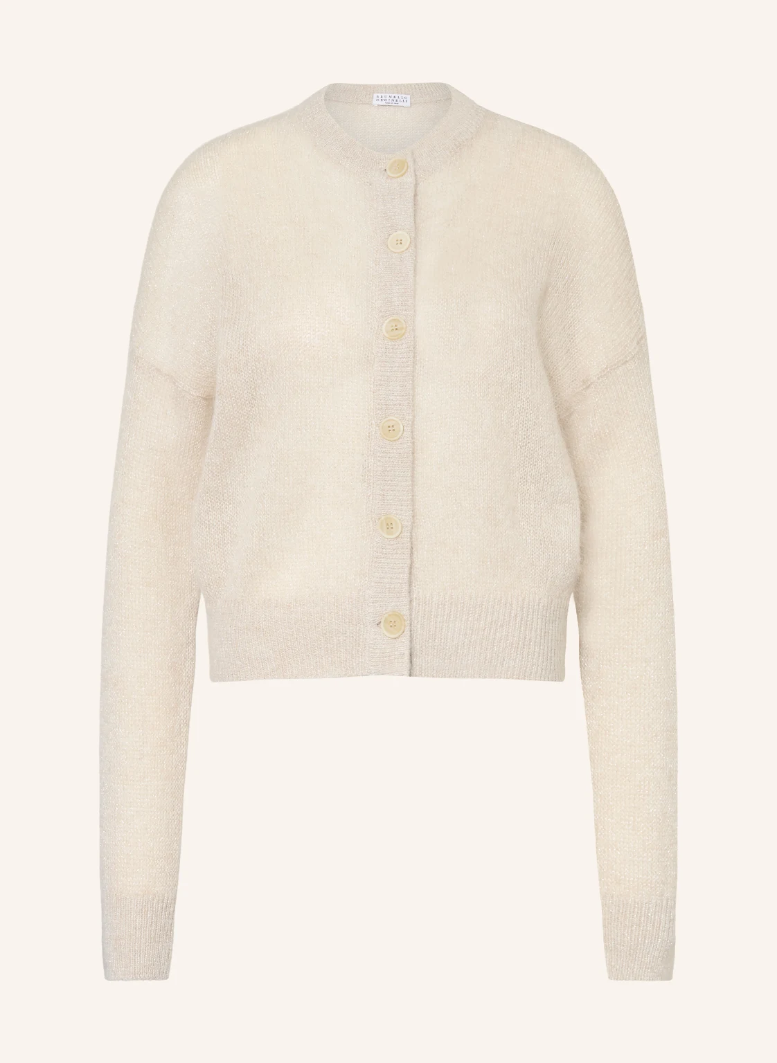 BRUNELLO CUCINELLI Strickjacke mit Mohair und Glitzergarn