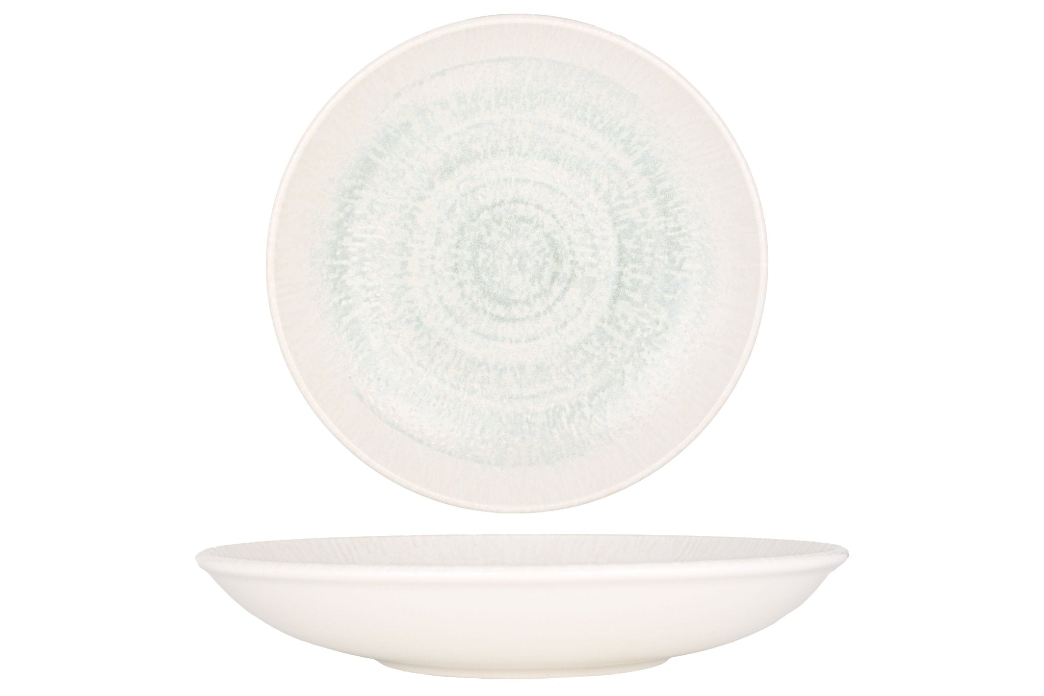 ID Fine Diep bord - Glacier - Porselein - 25 cm (1140cc) - set van 6