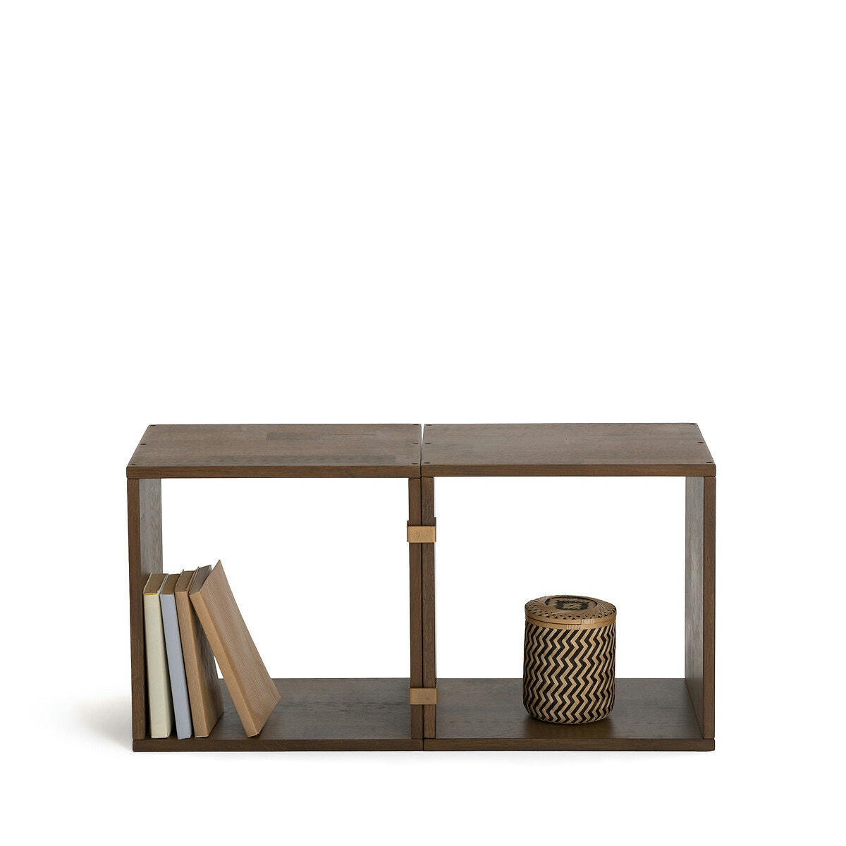Lot de 2 modules de rangement chêne massif, Edgar
