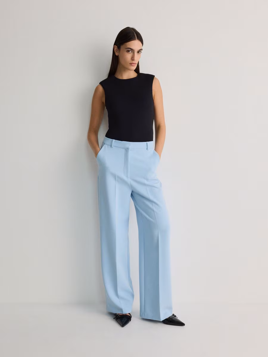 Trousers With Pressed Crease