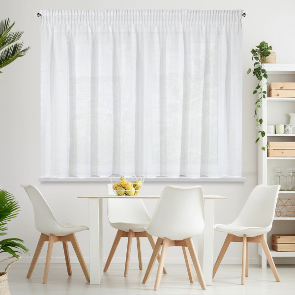 Firana na taśmie VIOLA 400x145 biała