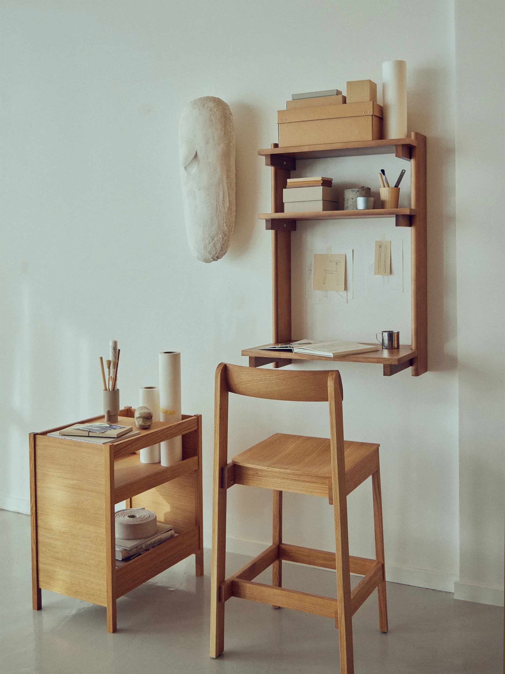 Holz-Barstuhl Blueprint
