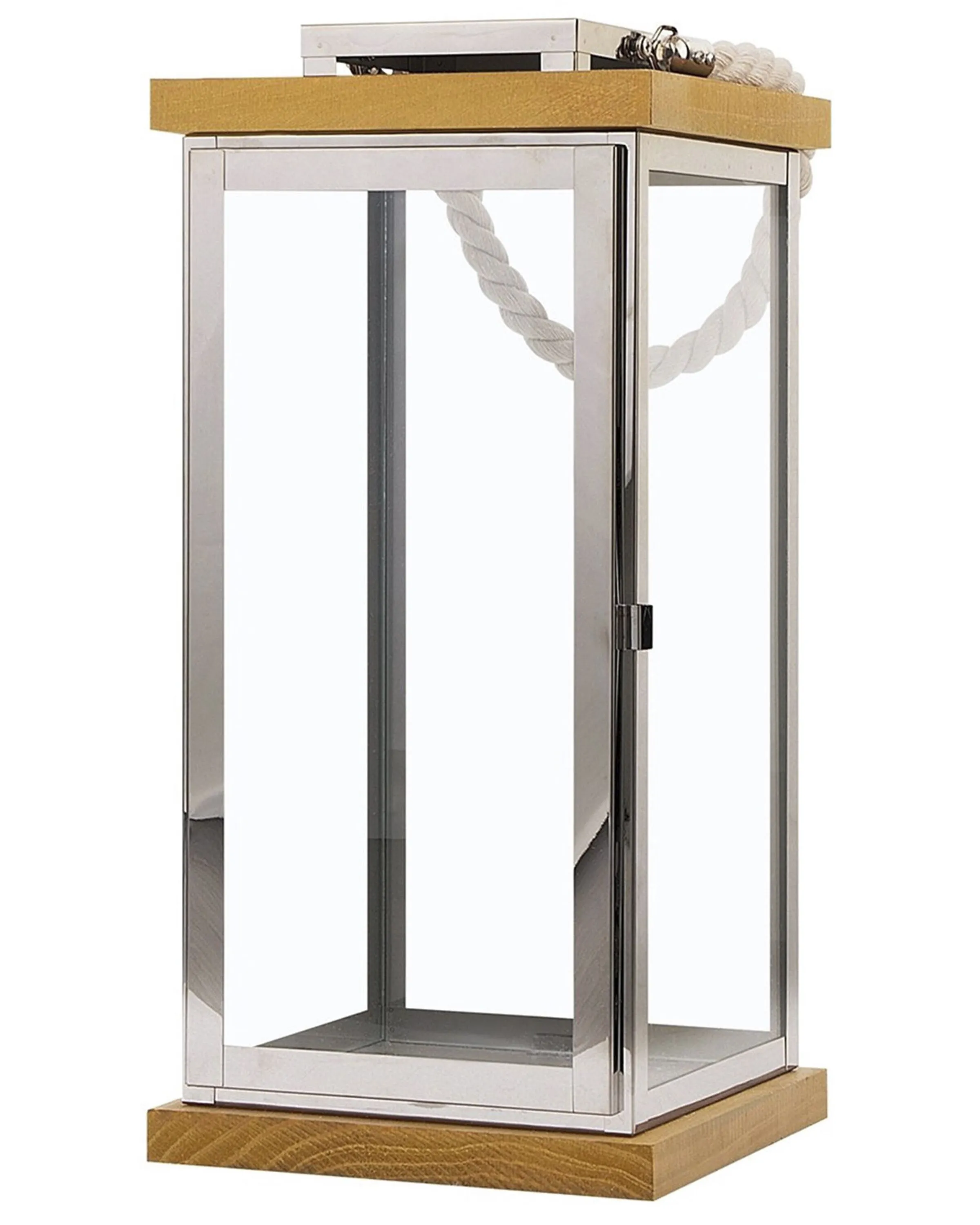 Lantern BORNEO Metal 41 cm Silver
