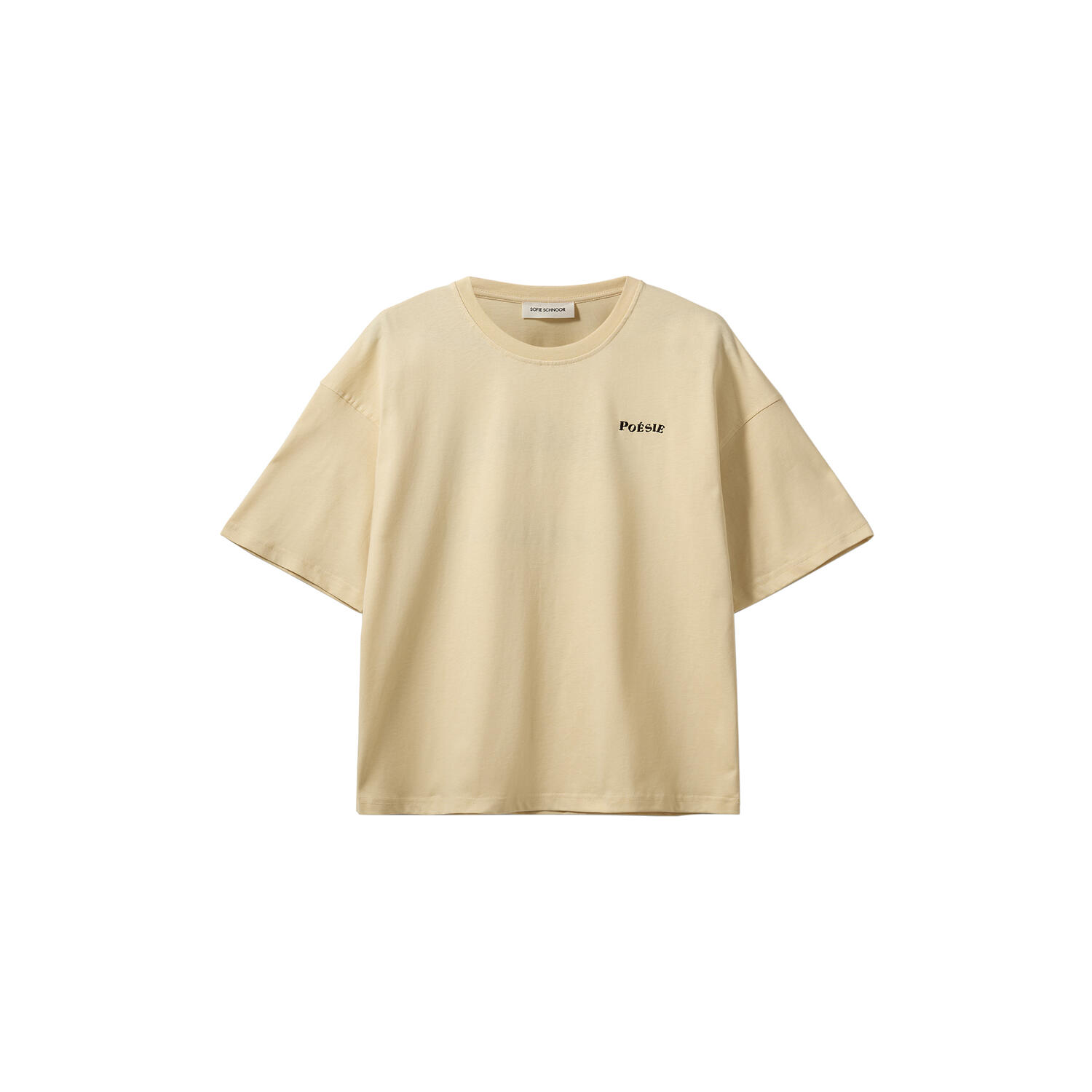 VERASW BOXY T-SHIRT, creme yellow