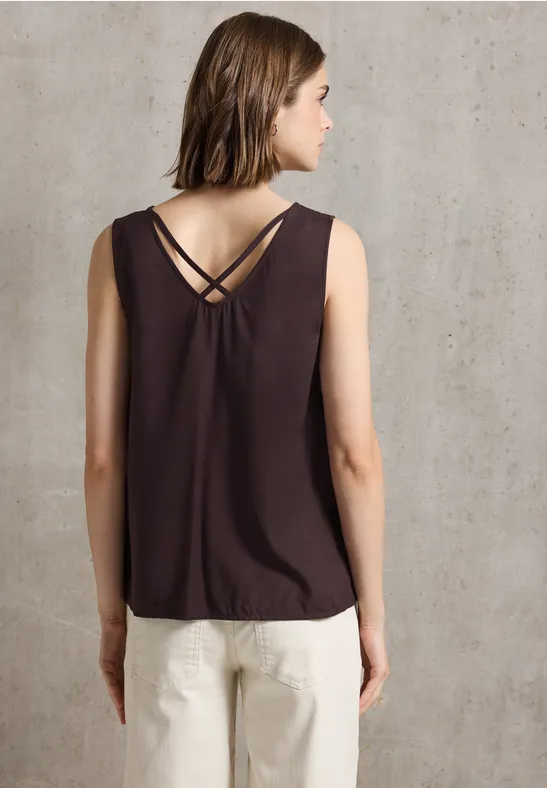 Blusentop mit Bänderdetails