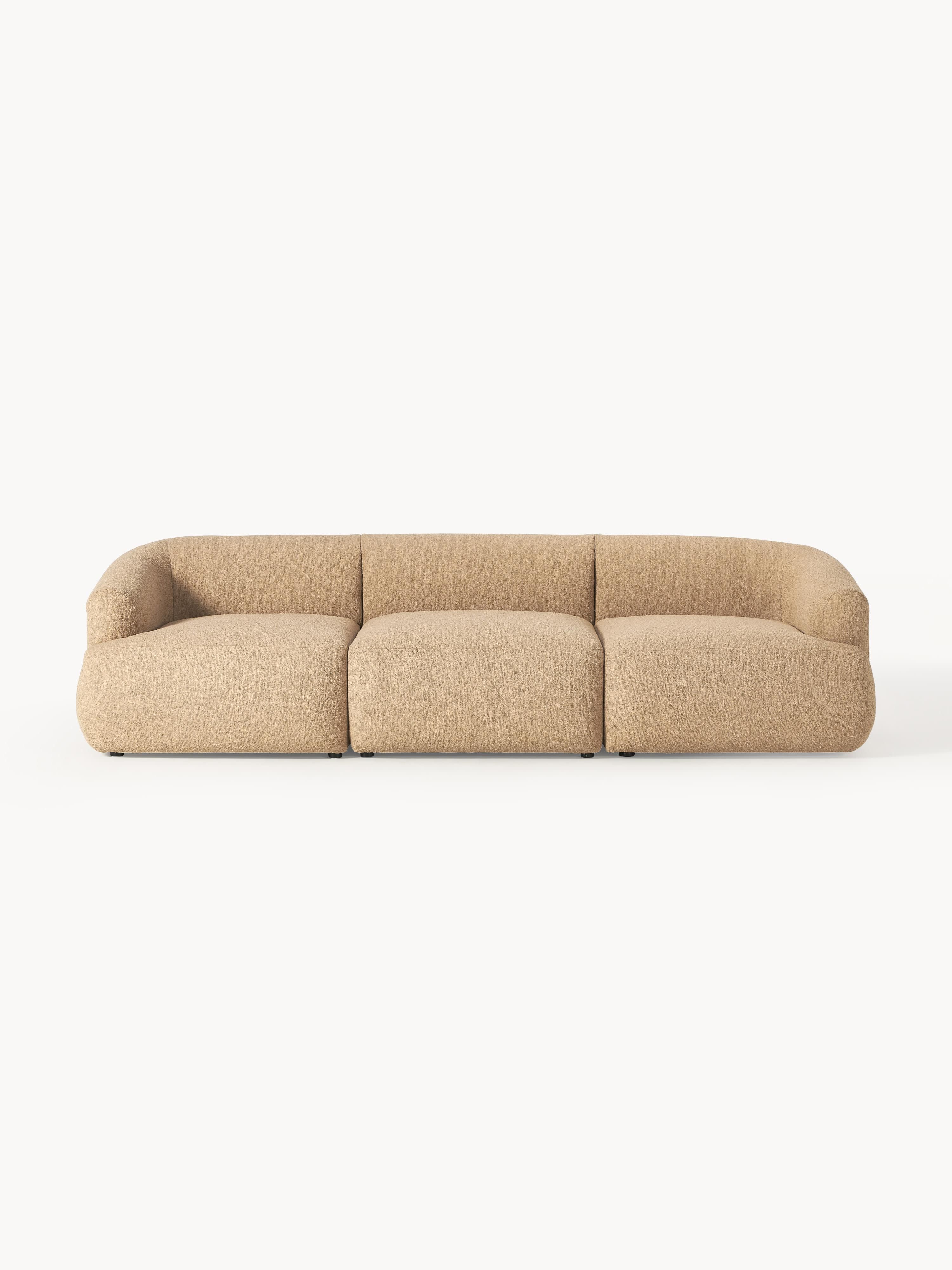 Modulares Bouclé-Sofa Sofia (3-Sitzer)