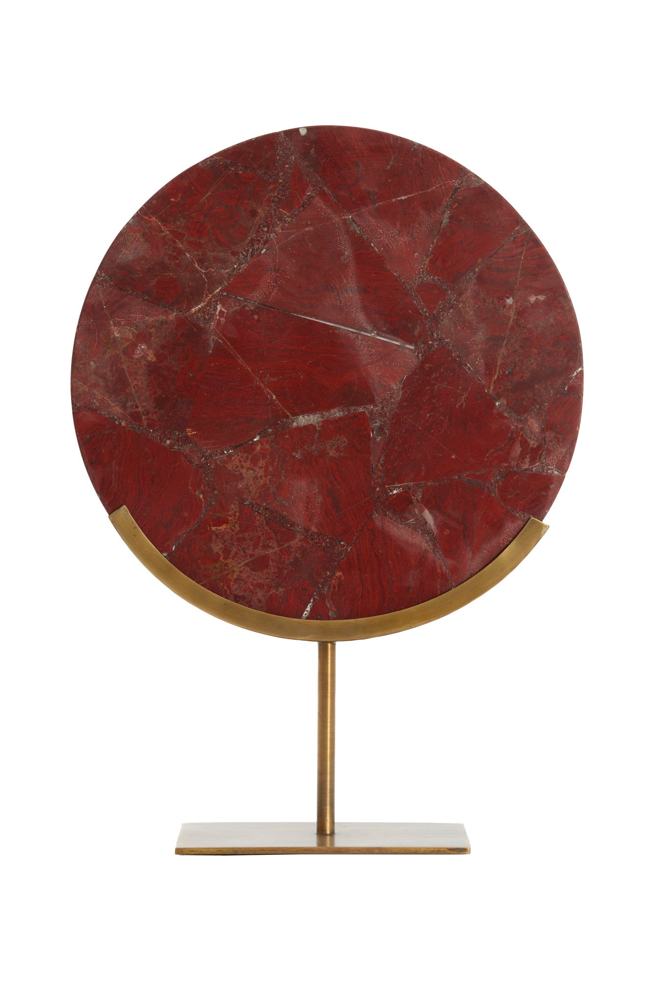 Light & Living schaal LABADE van steen marmer groen antiek brons –