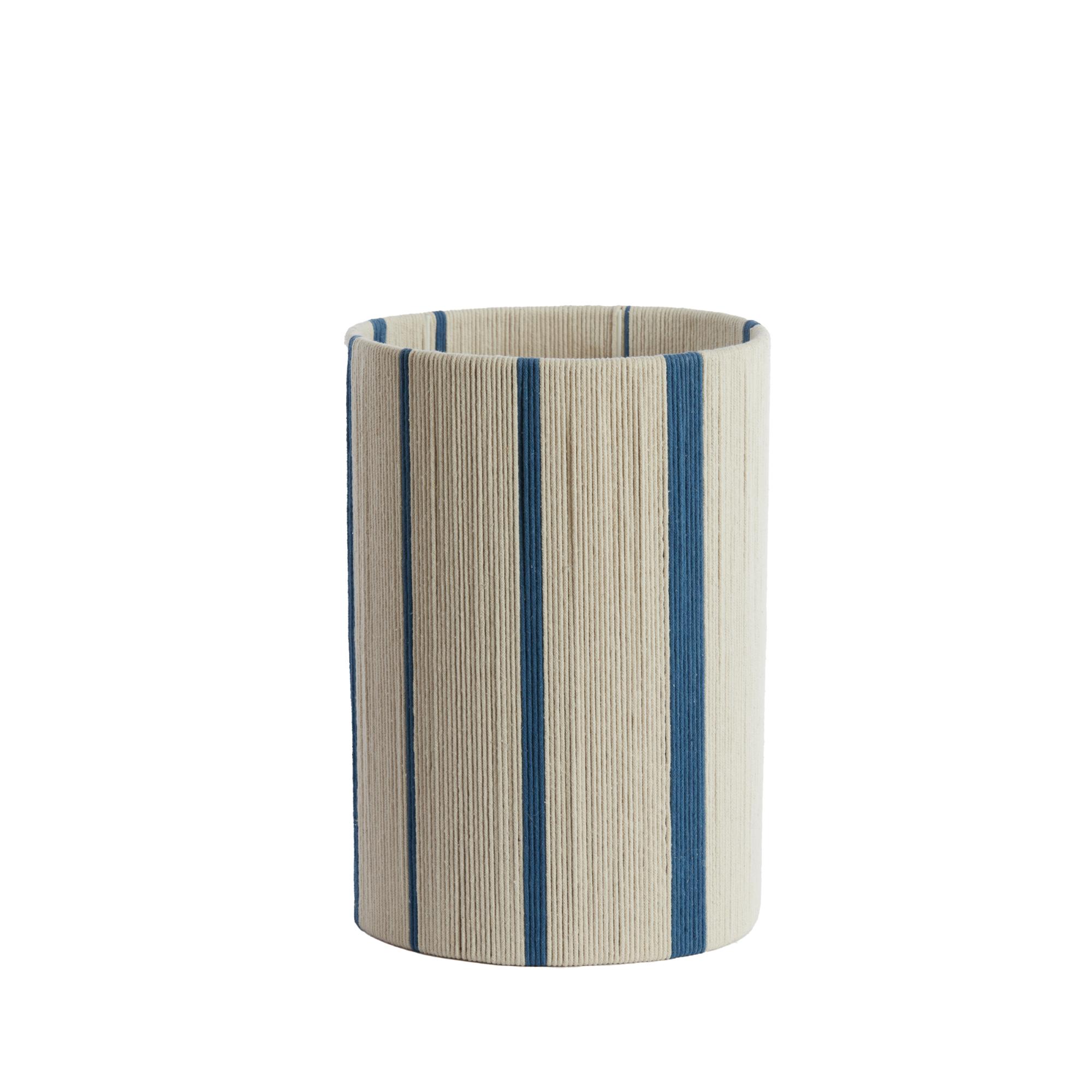 Light & Living lampenkap Medan - blauw - 25x25x36cm