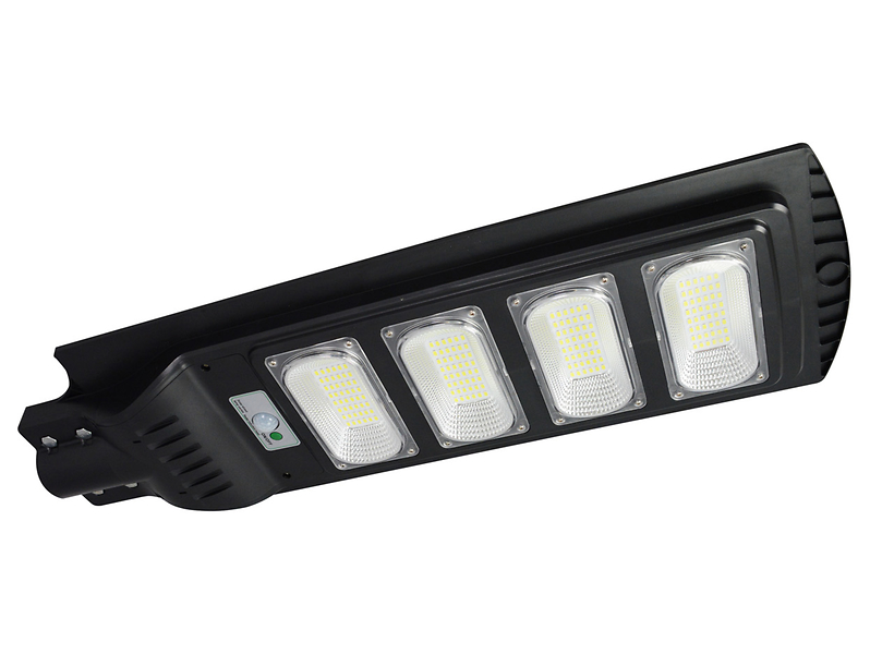 Naświetlacz solarny Street-12 LED z zimną barwą światła czarny
