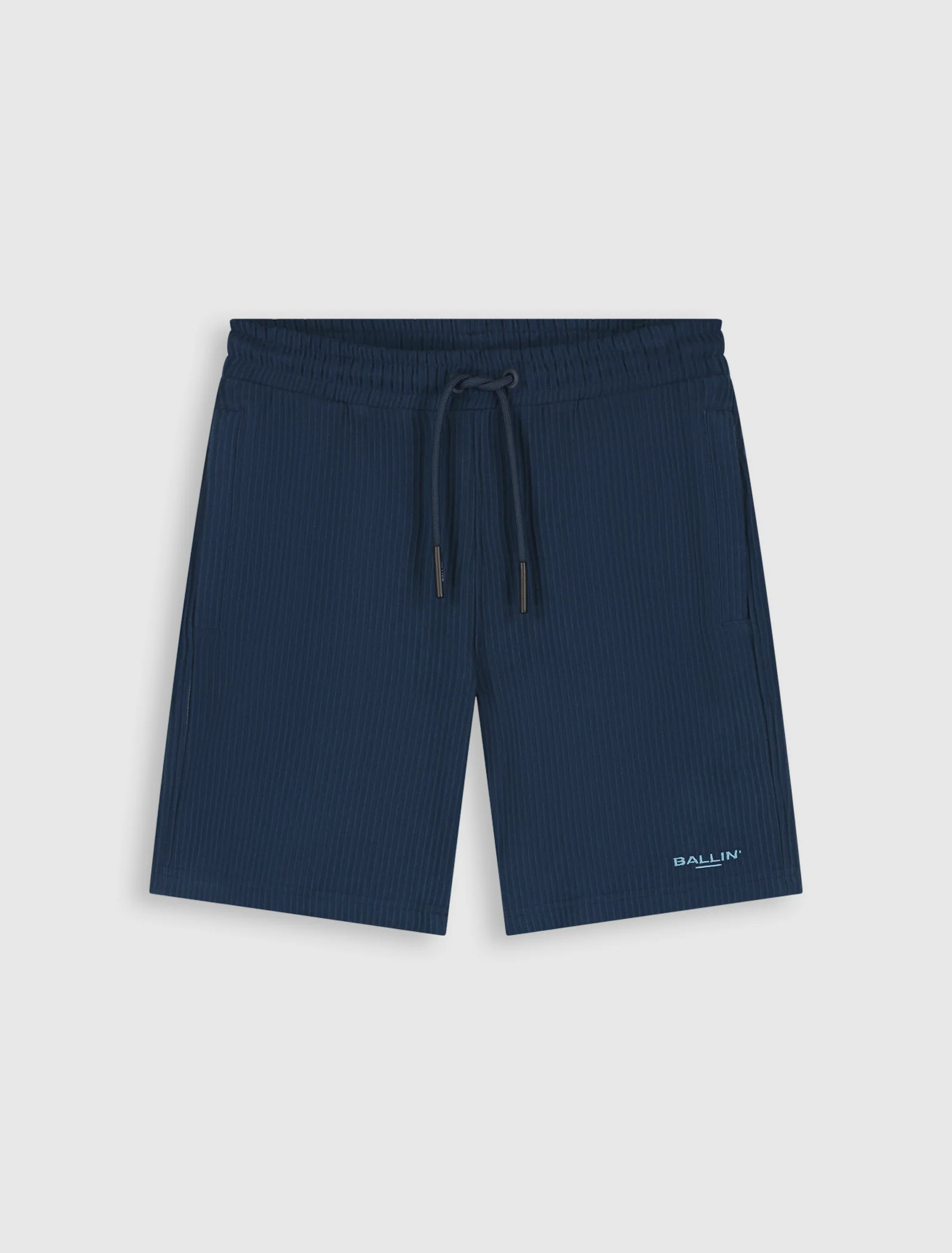 Junior Vertical Stripes Short | Navy