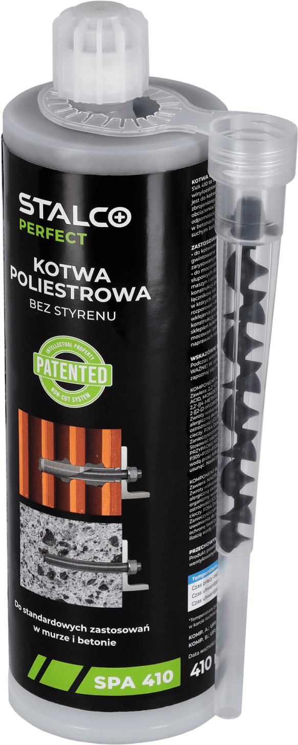 Kotwa poliestrowa bez styrenu SPA 410 410 ml STALCO PERFECT S-64339