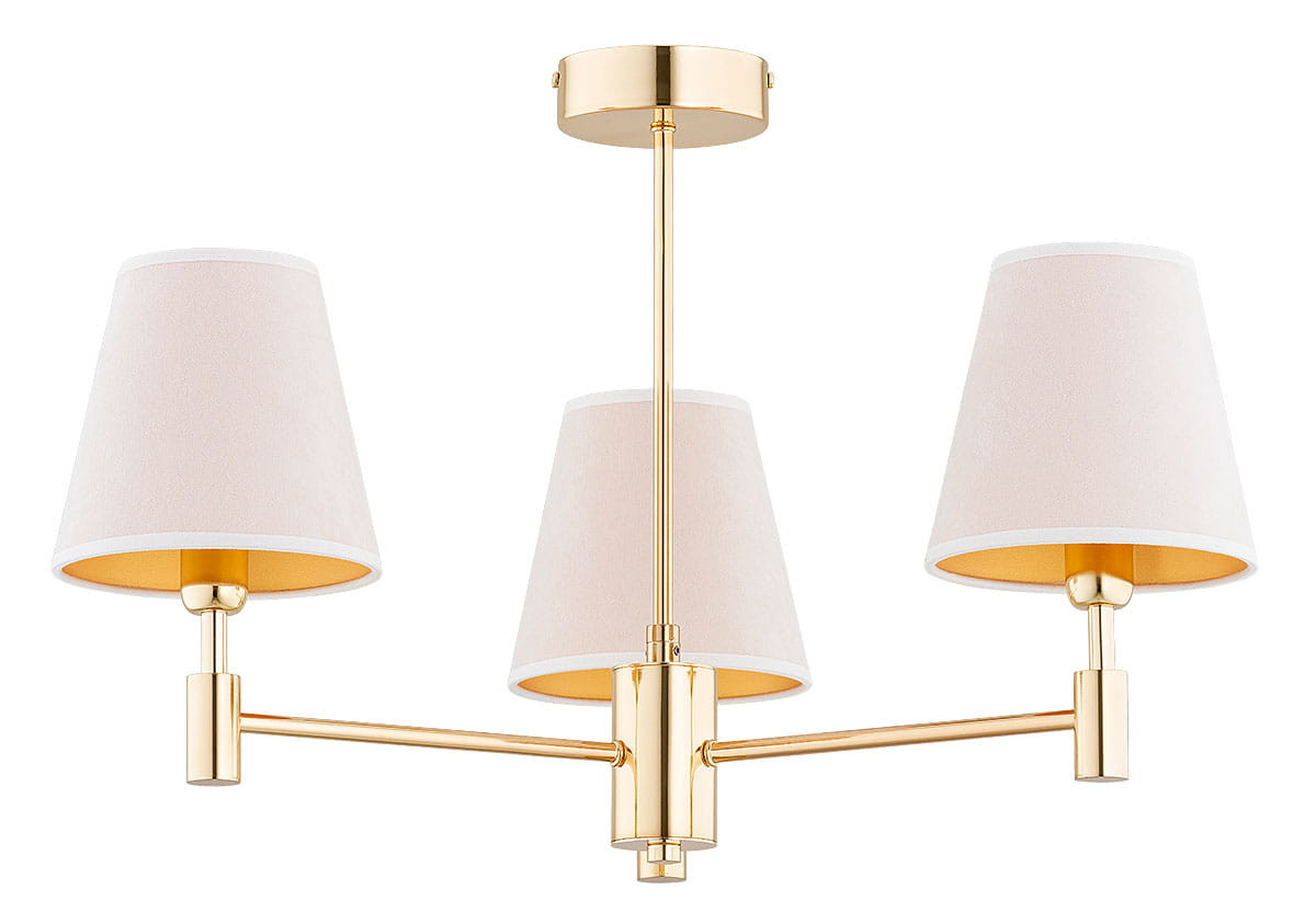 Lampa sufitowa ASTRITzłota 3xE14x10W IP20 Alfa