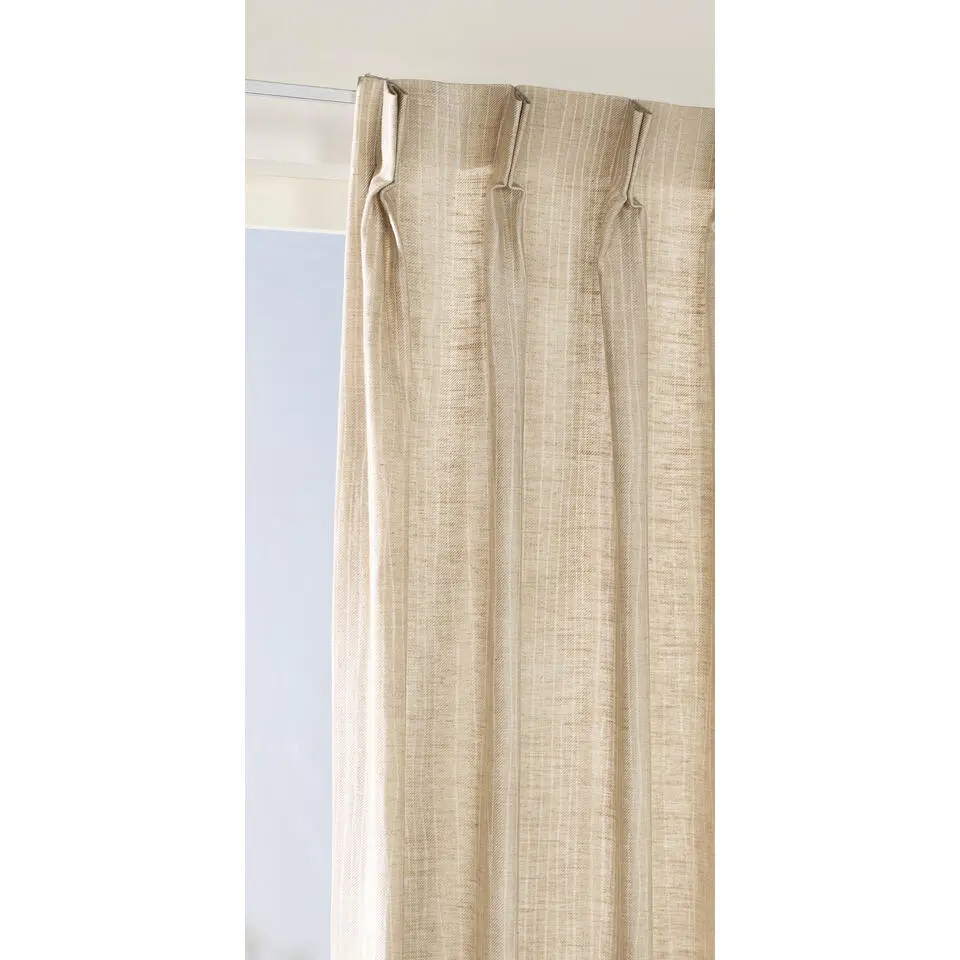 Gordijnstof Nara lichtdoorlatend - beige