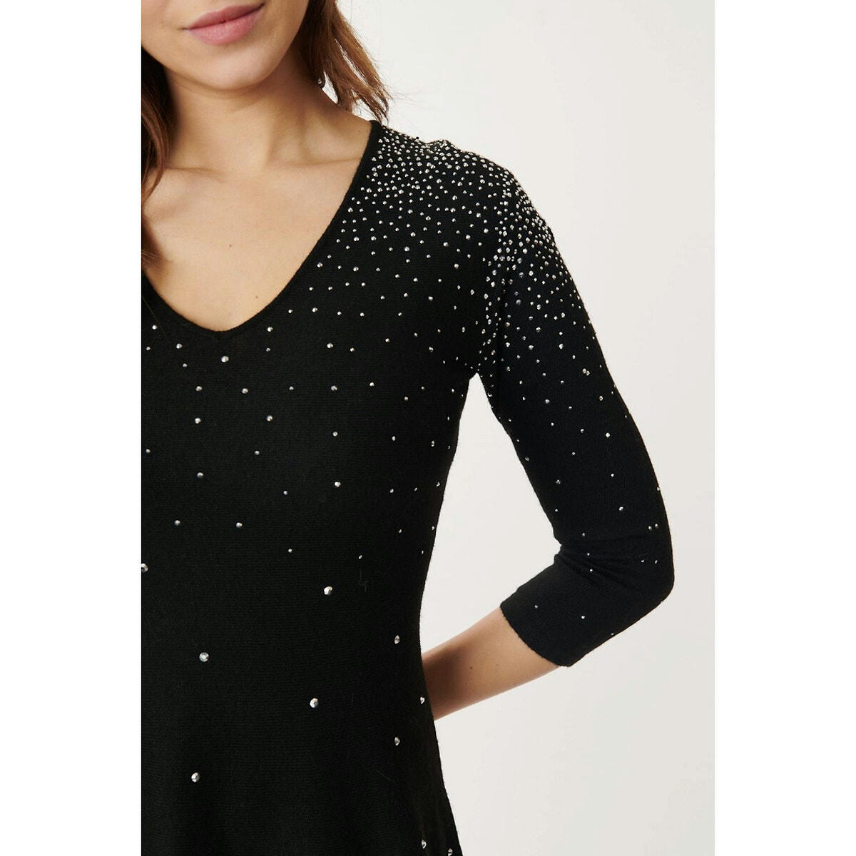 Robe  Gardenia à strass en maille