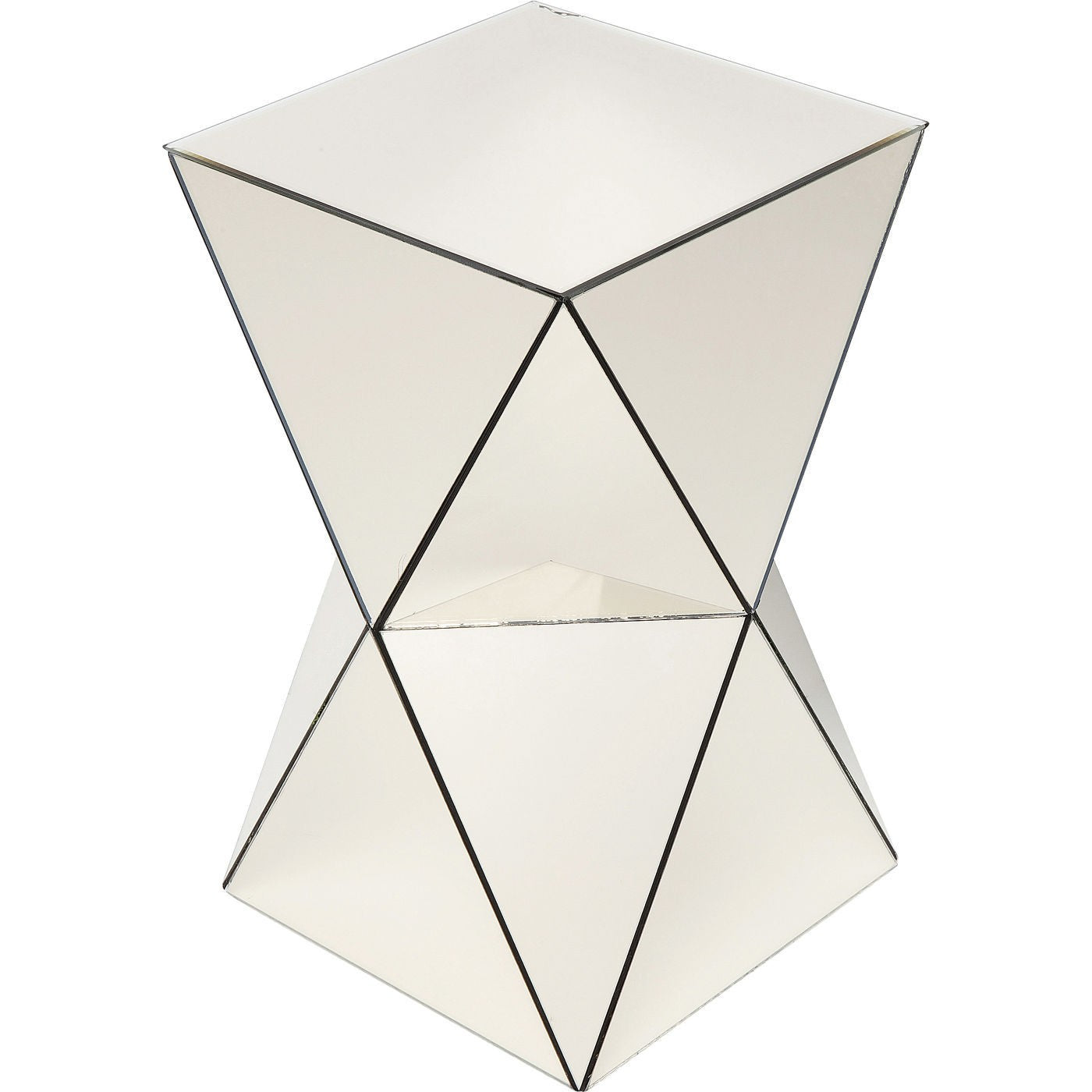 Kare Design Bijzettafel Luxury Triangle Champagne