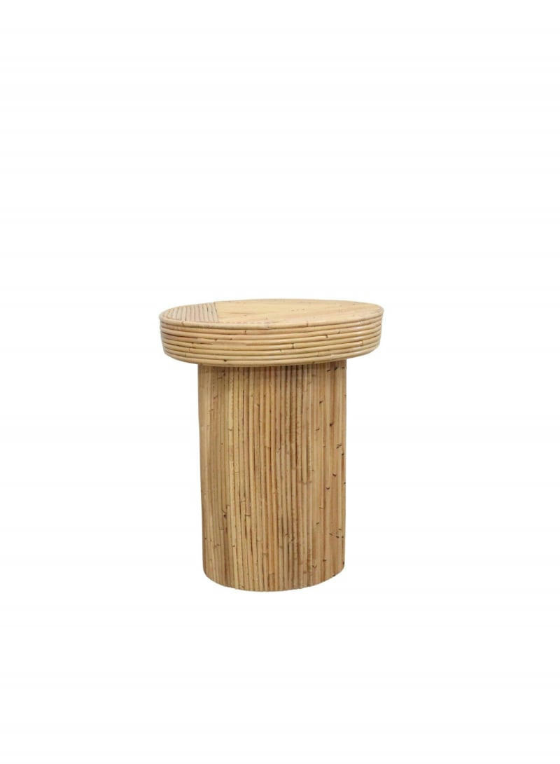 GILI - Chevet / table d'appoint rotin rond