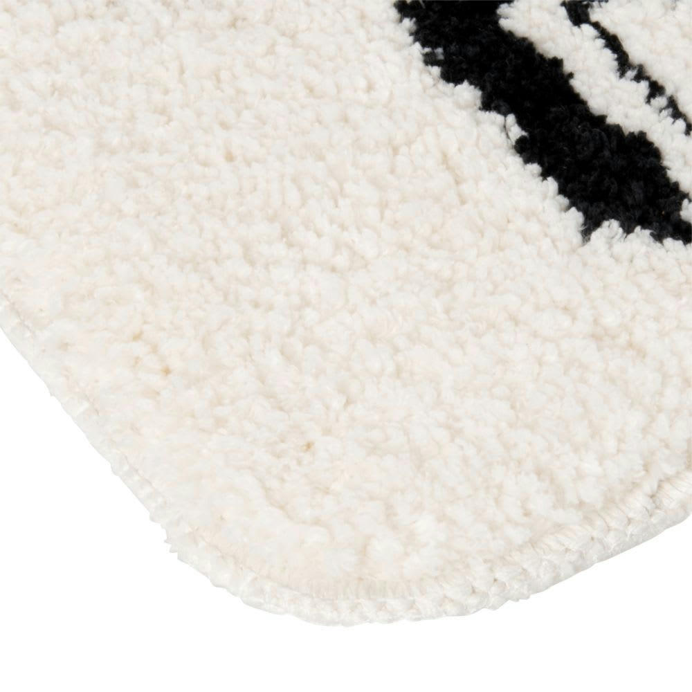 GOOD DOG - Tapis noir et blanc 40x30